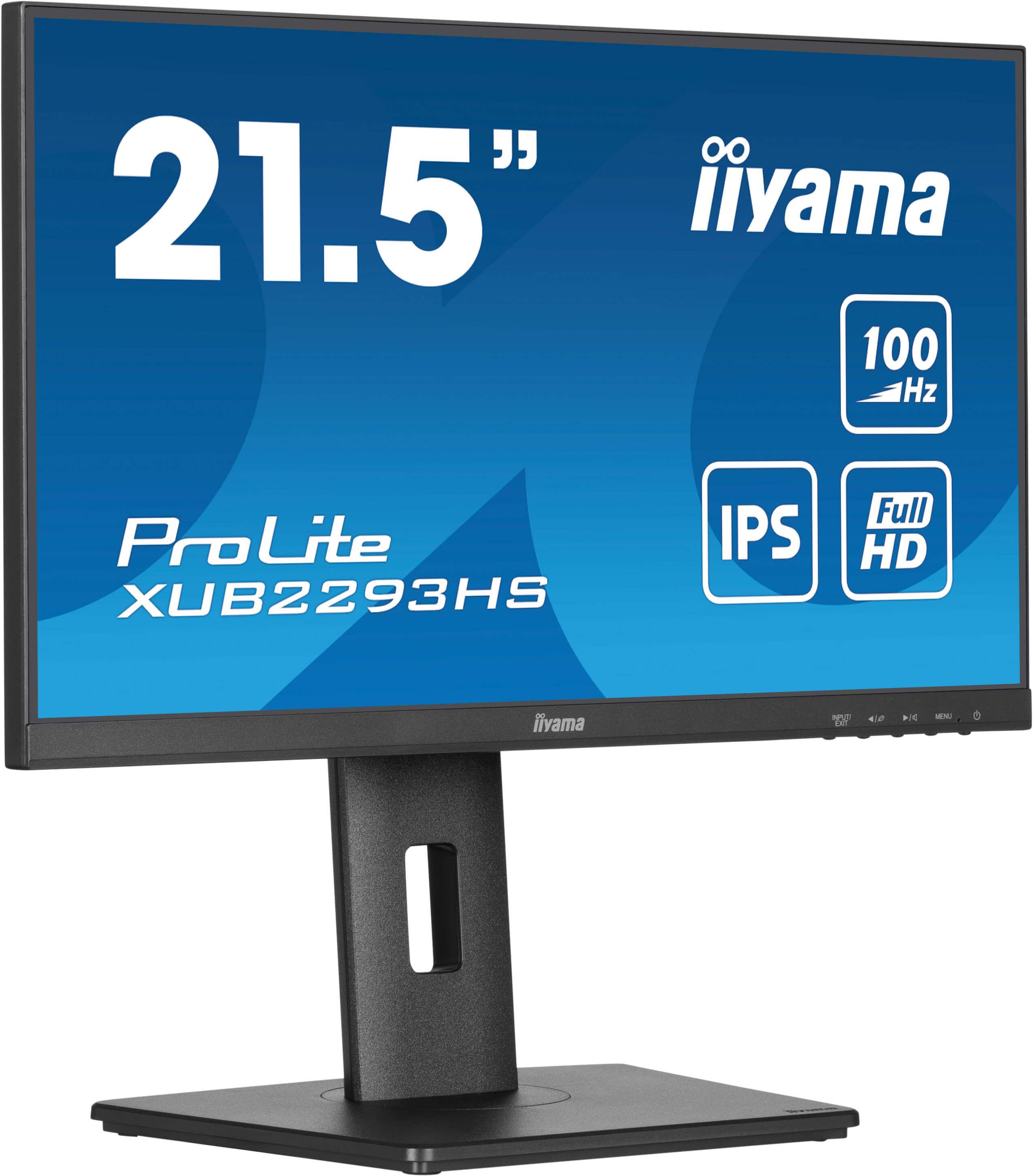 Iiyama Prolite Xub2293hs-B6 Zoll Full Hd Ips Led 16:9 100 Hz Office Monitor Größe 21.5 Schwarz - Bild 6