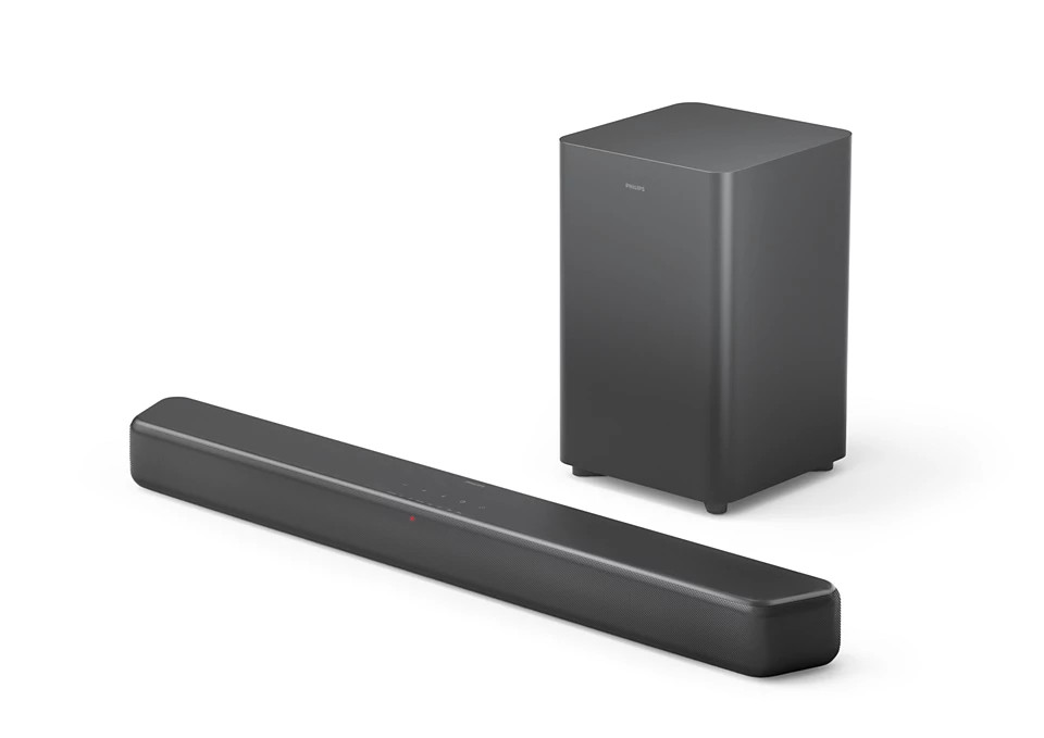 Philips Soundbar Tab5309/10 Mit Kabellosem Subwoofer Grau Größe 2.1 Schwarz