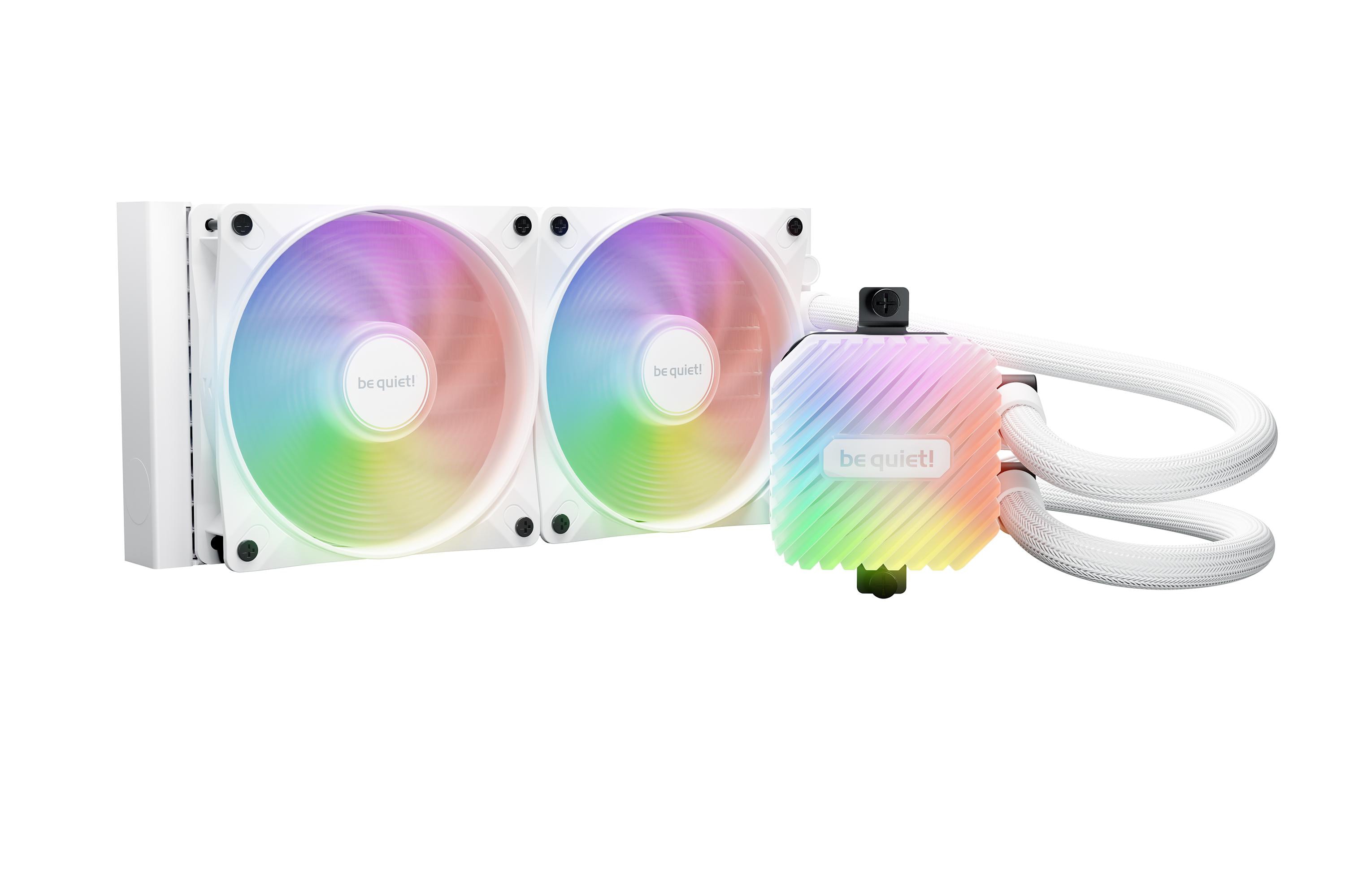 Be-Quiet Weiss Flüssigkeitskühlung Be Quiet! Light Loop Argb 240Mm 2 Lüfter Weiß - Bild 3