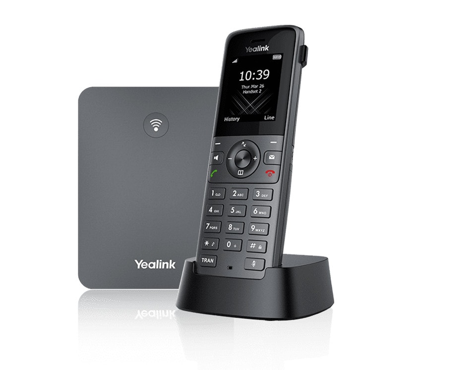 Yealink W73P DECT - Schnurloses Telefon / VoIP-Telefon mit Rufnummernanzeige