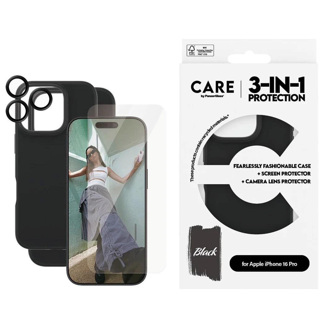 Panzerglass Care By Panzerglass® Fashion 3-In-1 Set Iphone Pro Größe 16 Transparent