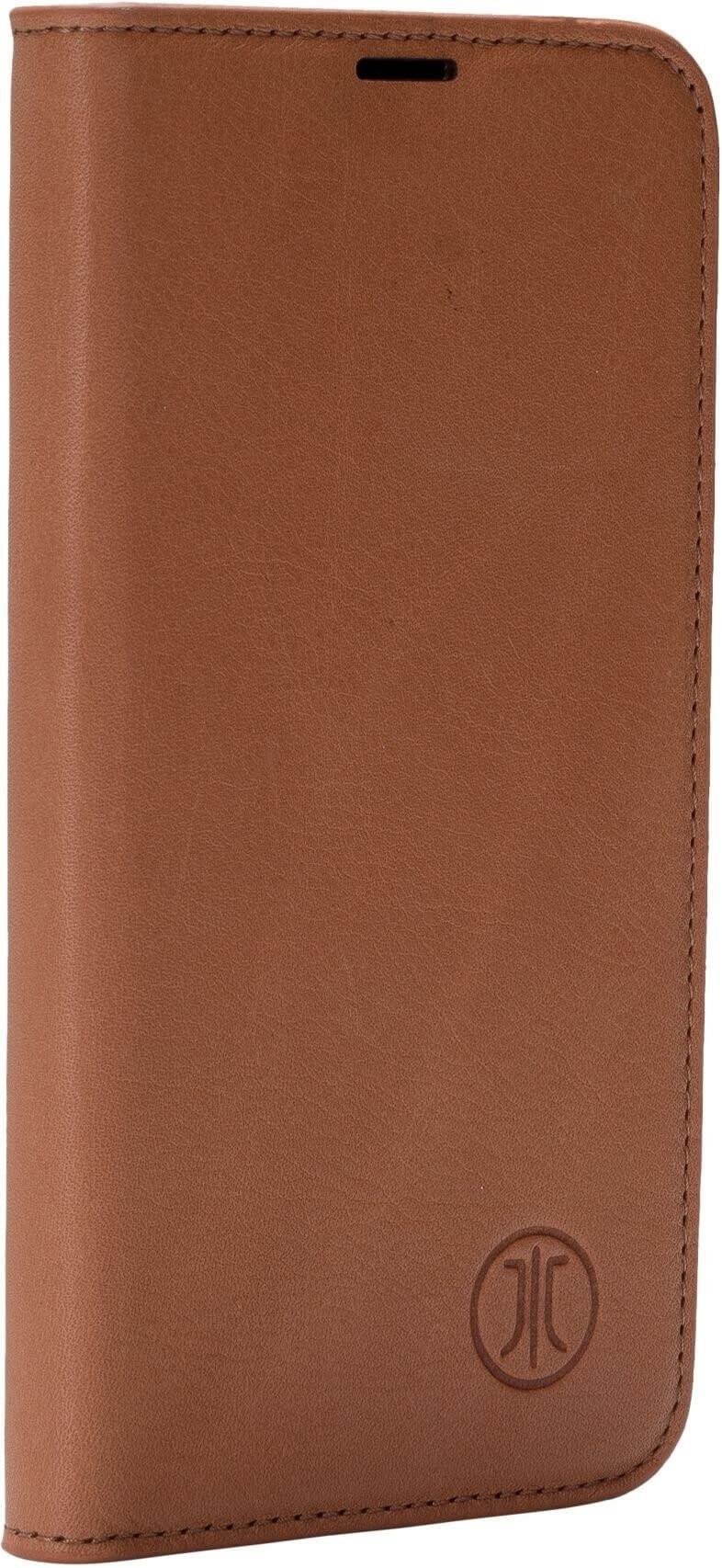 JT Berlin Echtleder BookCase Tegel Apple iPhone 16 Pro cognac 11064