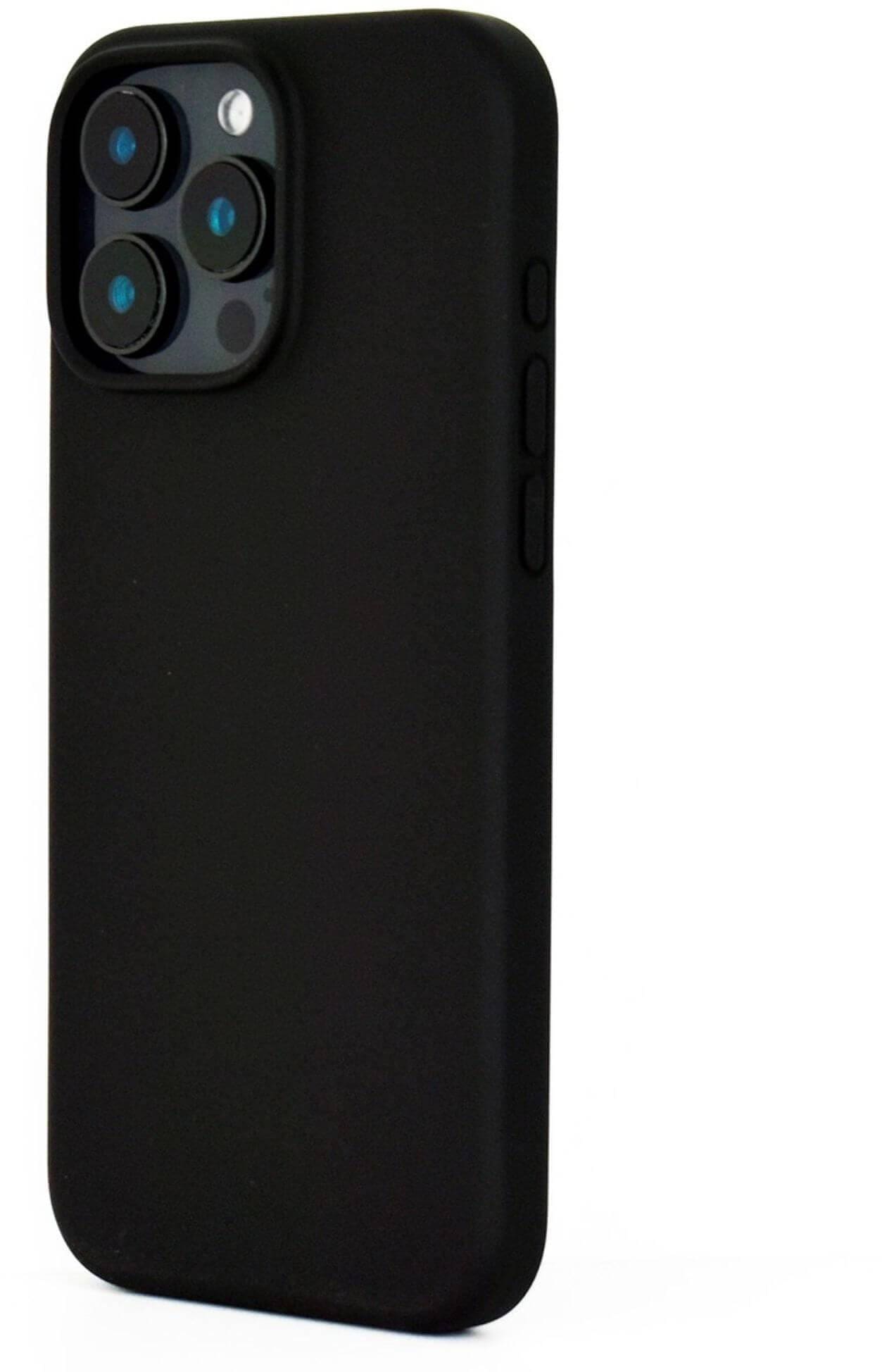 JT Berlin Steglitz Case für Apple iPhone 16 Pro Max Hülle - Schwarz | Silikon Schutzhülle mit Mikrofaser-Innenfutter - Unterstützt kabelloses Qi-Laden und magnetisches Aufladen - Grip-Finish - Bild 4
