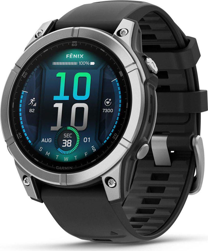 Garmin FENIX E - 47 mm AMOLED Schwarz/ Silber