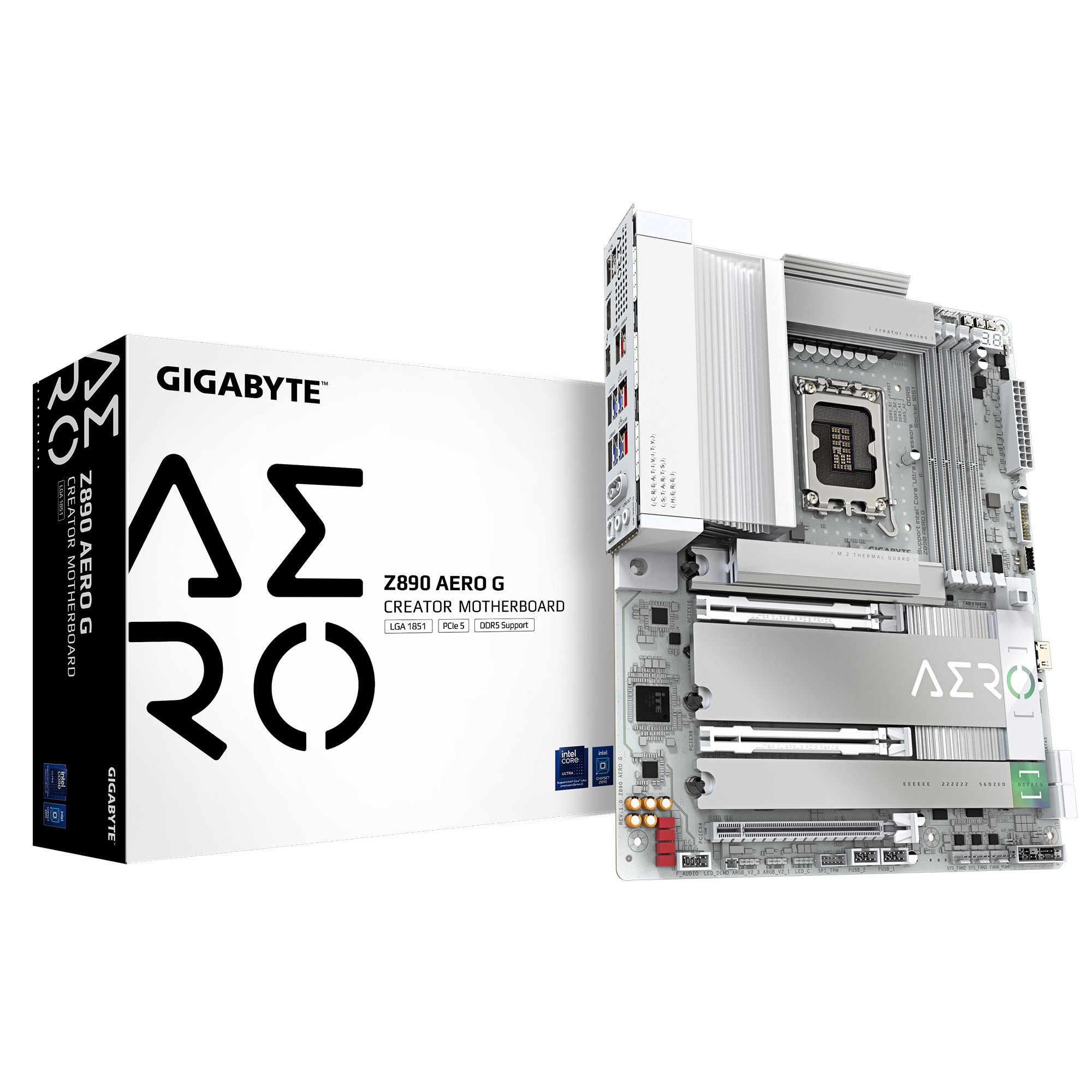 GIGABYTE Z890 AERO G Mainboard - Intel Z890 - Intel LGA1851 - DDR5 RAM - ATX - Bild 5