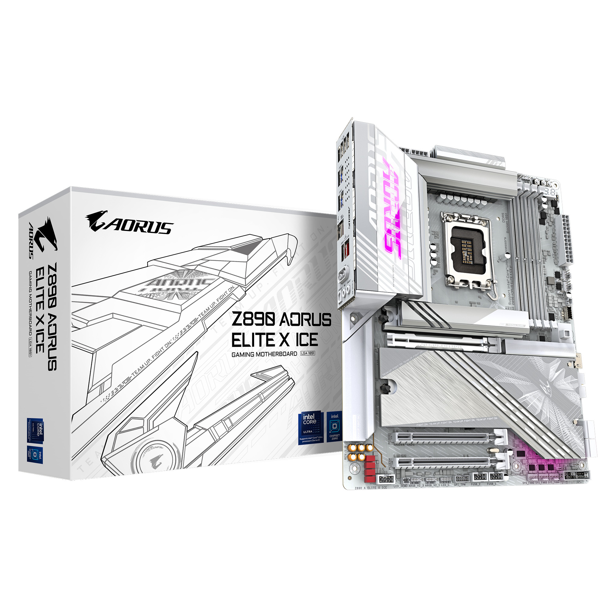 Gigabyte Z890 A Elite X Ice Atx Mainboard Sockel 1851 Tb4/Hdmi/Wifi7 Größe 2