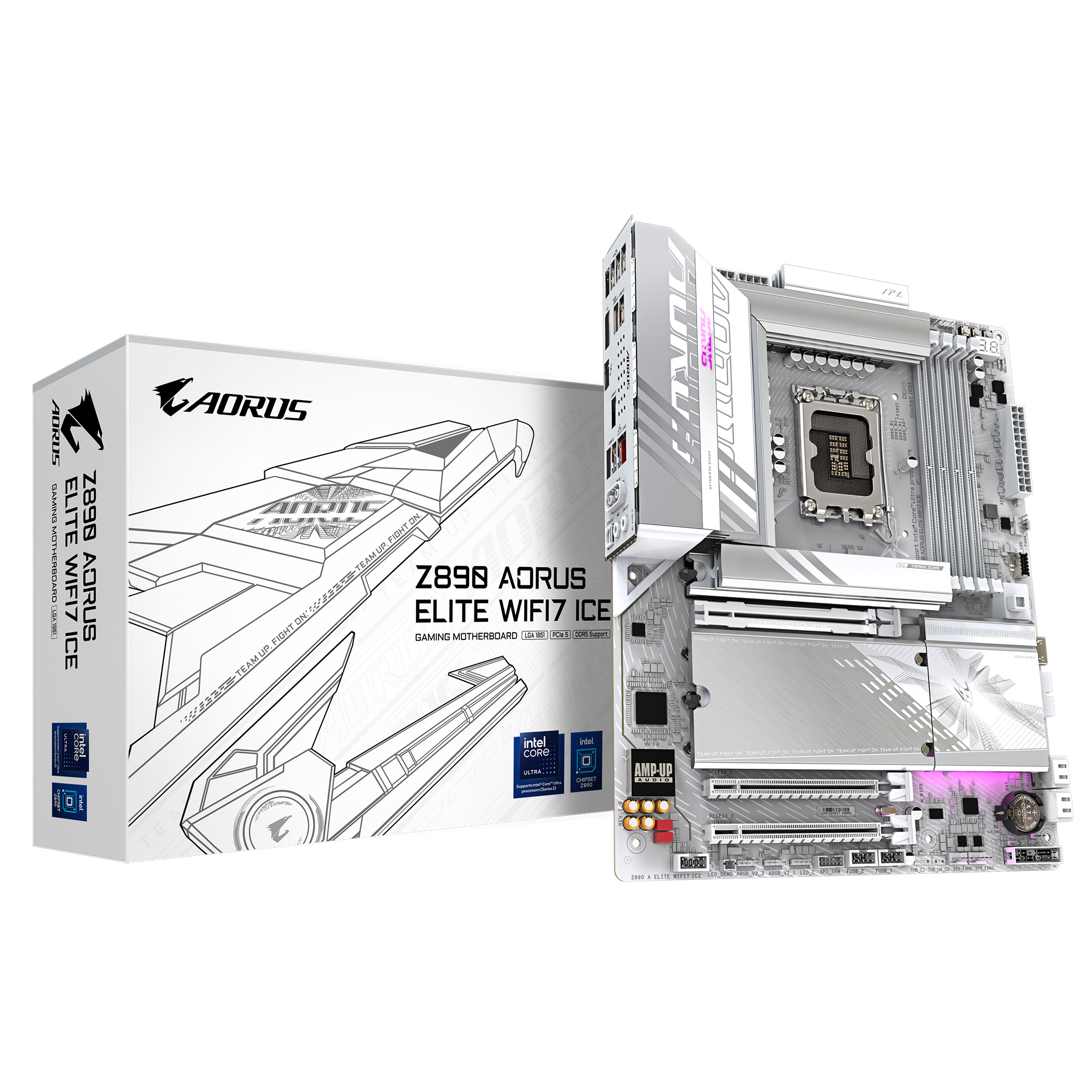 Gigabyte Atx Mainboard - Sockel 1851 Z890 A Elite Wf7 Ice - Image 2
