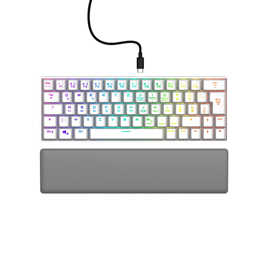 uRage Gaming-Keyboard Exodus 760 Mechanical Mini, Rote Switches, WS, QWERTZ DE