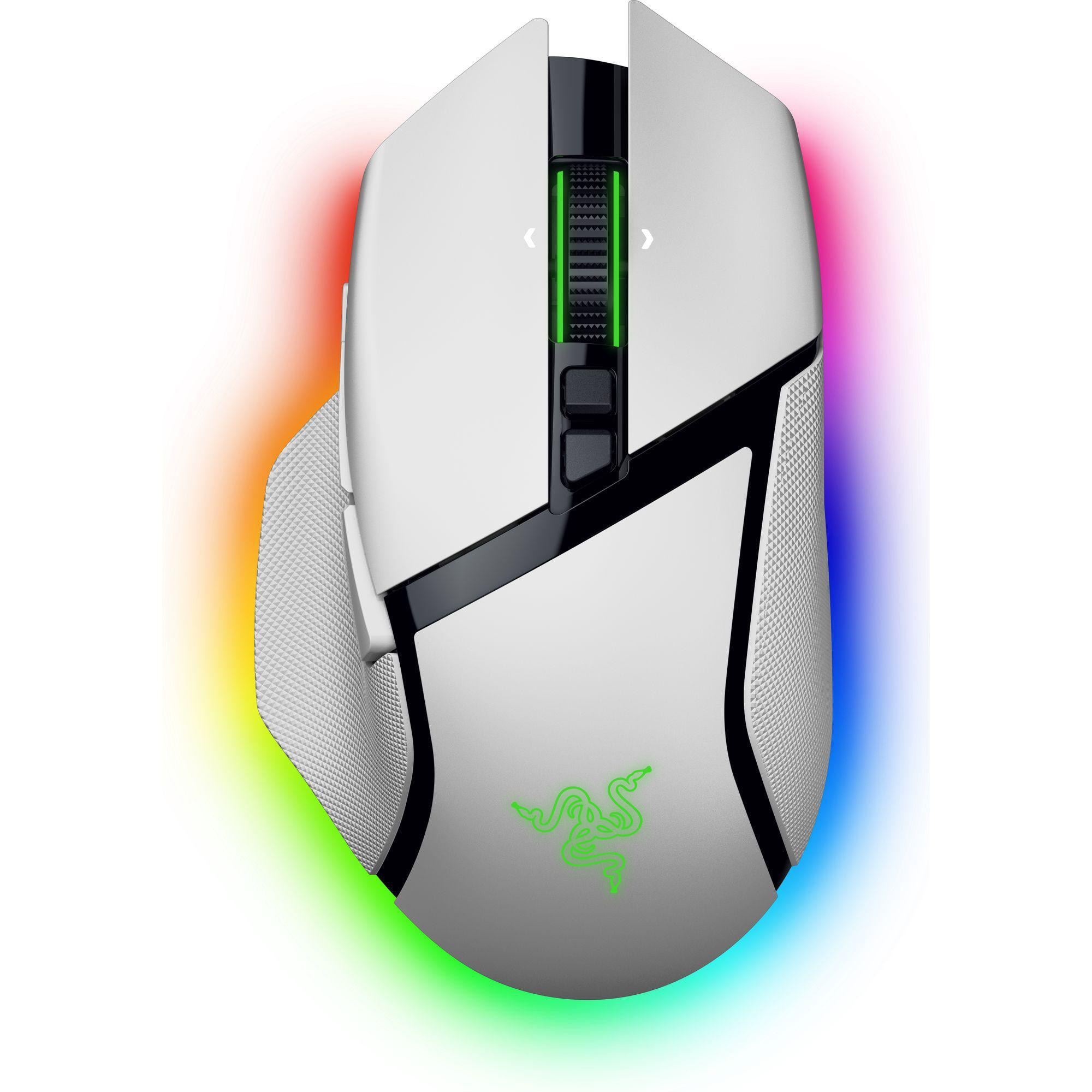 Razer Basilisk V3 Pro 35K - Voll Anpassbare Kabellose Ergonomische Gaming-Maus Größe 35 Weiß