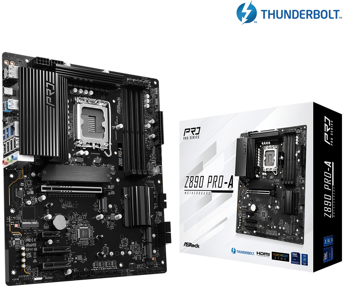 Asrock Z890 Pro-A Atx Mainboard Intel Xe/Tb4/Hdmi/Dp Größe 5.0