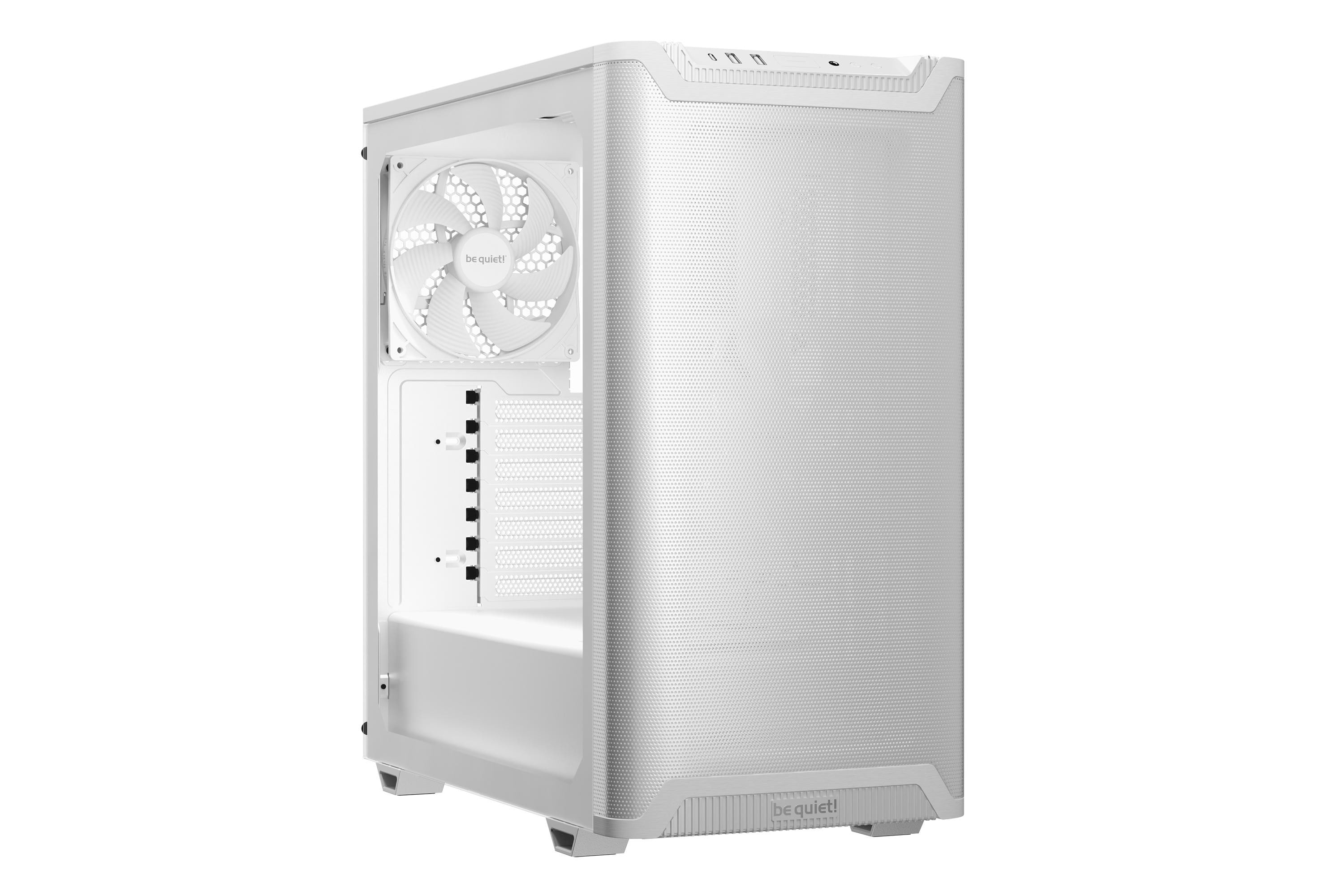 Be Quiet! Pure Base 501 Airflow Window Midi Tower Gaming Gehäuse Größe 3 Weiß