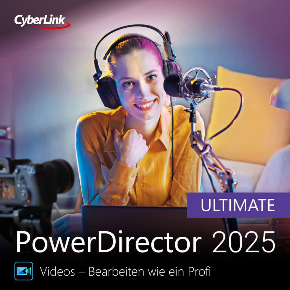 CyberLink Europe Cyberlink PowerDirector 2025 Ultimate Download Code PDR-0N00-IWM0-00