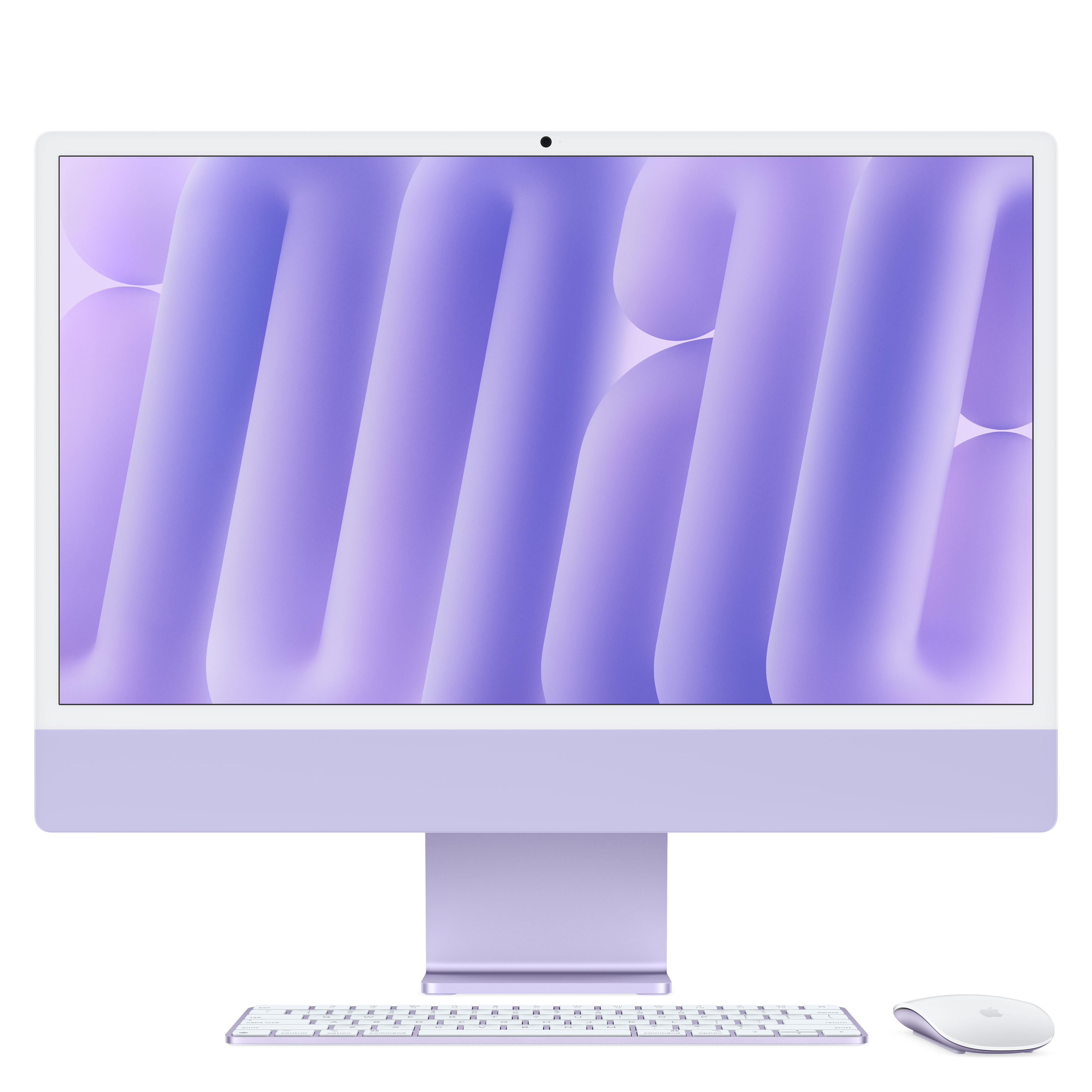 Apple iMac 24" Retina 4,5K 2024 M4/16/256GB 8C GPU Violett Enet NUM BTO Image