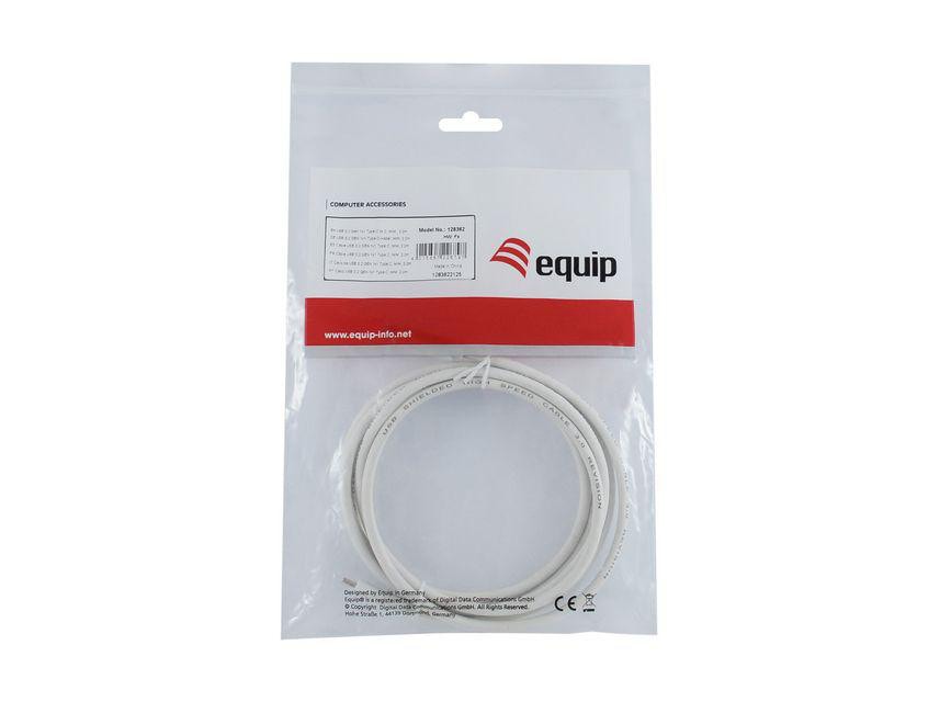 EQUIP 128362 USB 3.2 Gen 1 C auf C Kabel 2m Weiß