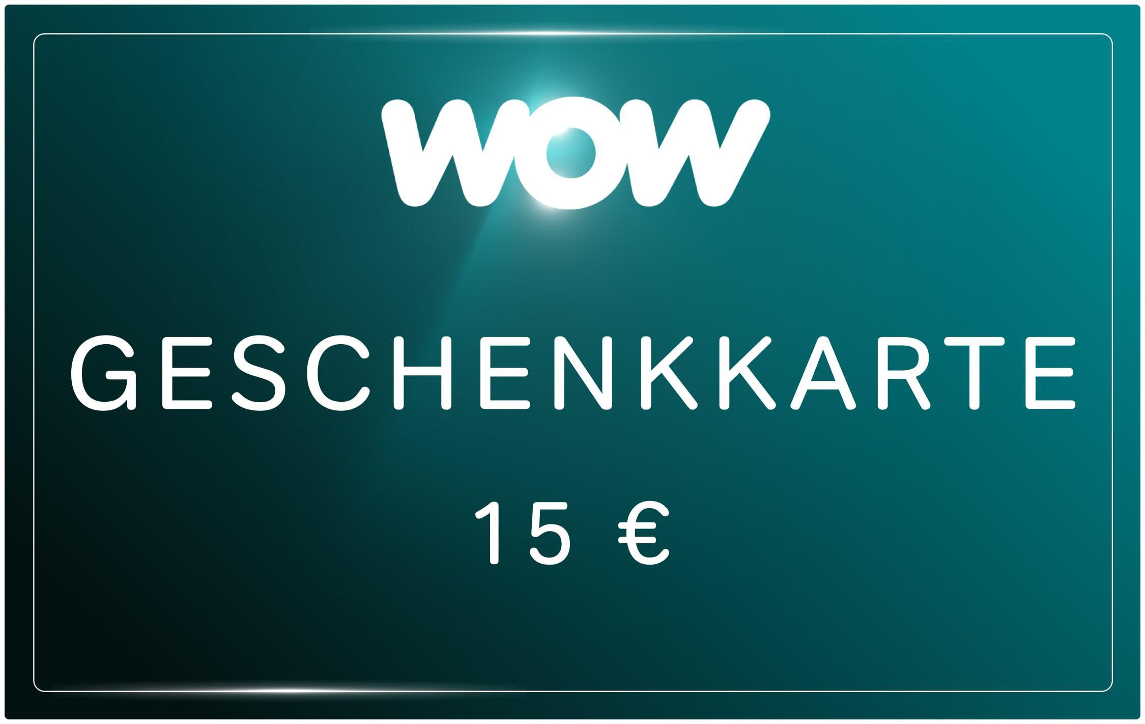 WOW Geschenkkarte 15 EUR DE