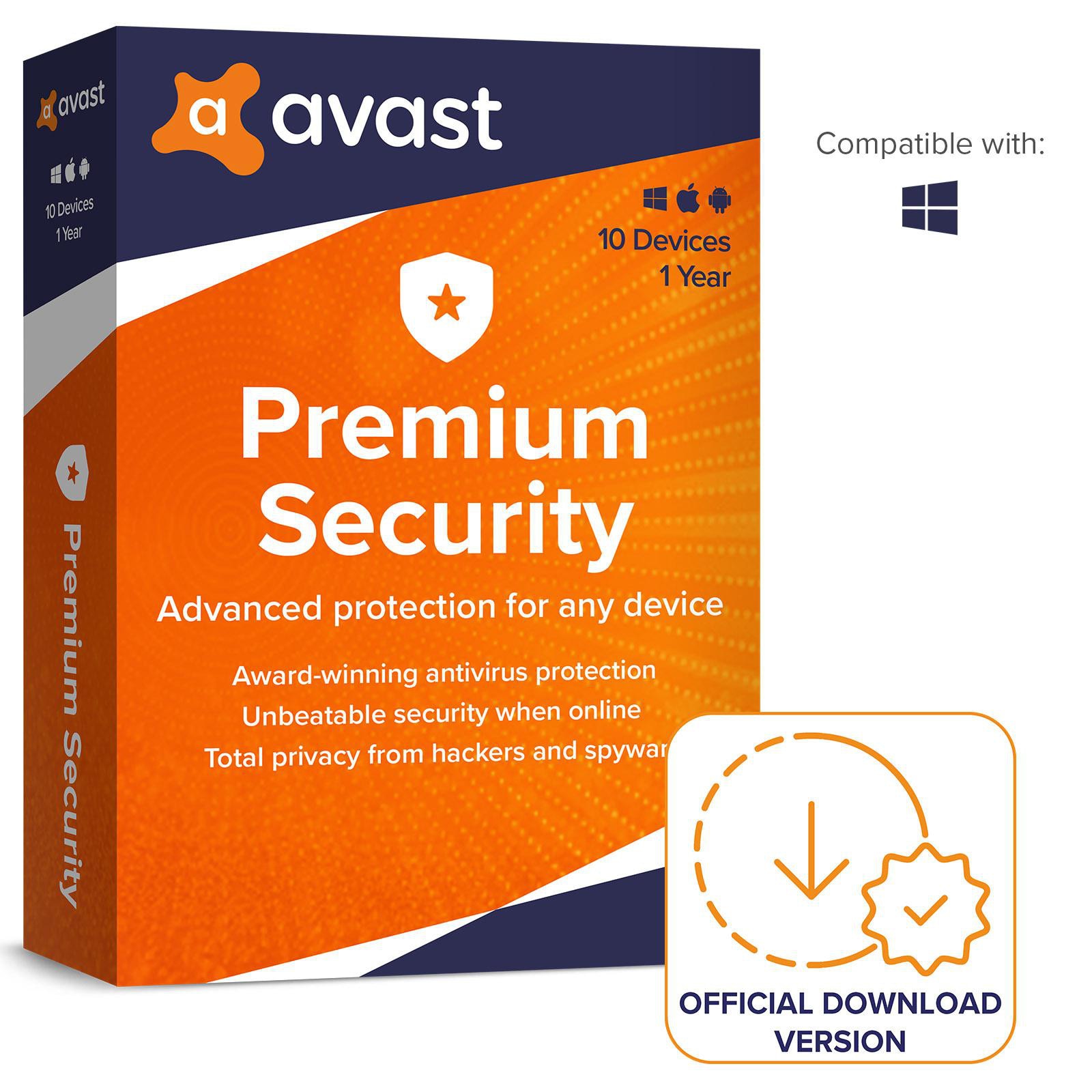 Avast Premium Security (10 Geräte) - 1 Jahr De | Download & Produktschlüssel Prd.10.12m - Image 4
