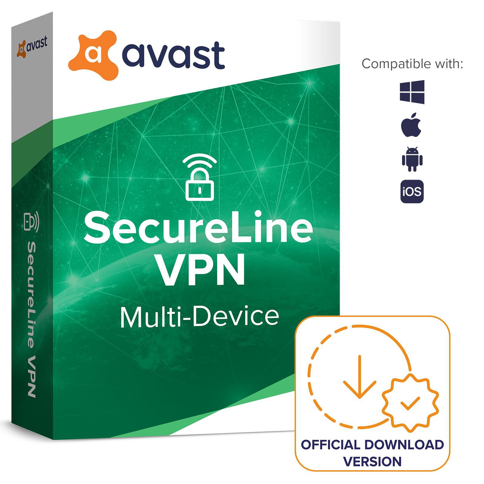 Avast SecureLine VPN (10 Geräte) - 1 Jahr DE | Download & Produktschlüssel asm.10.12m