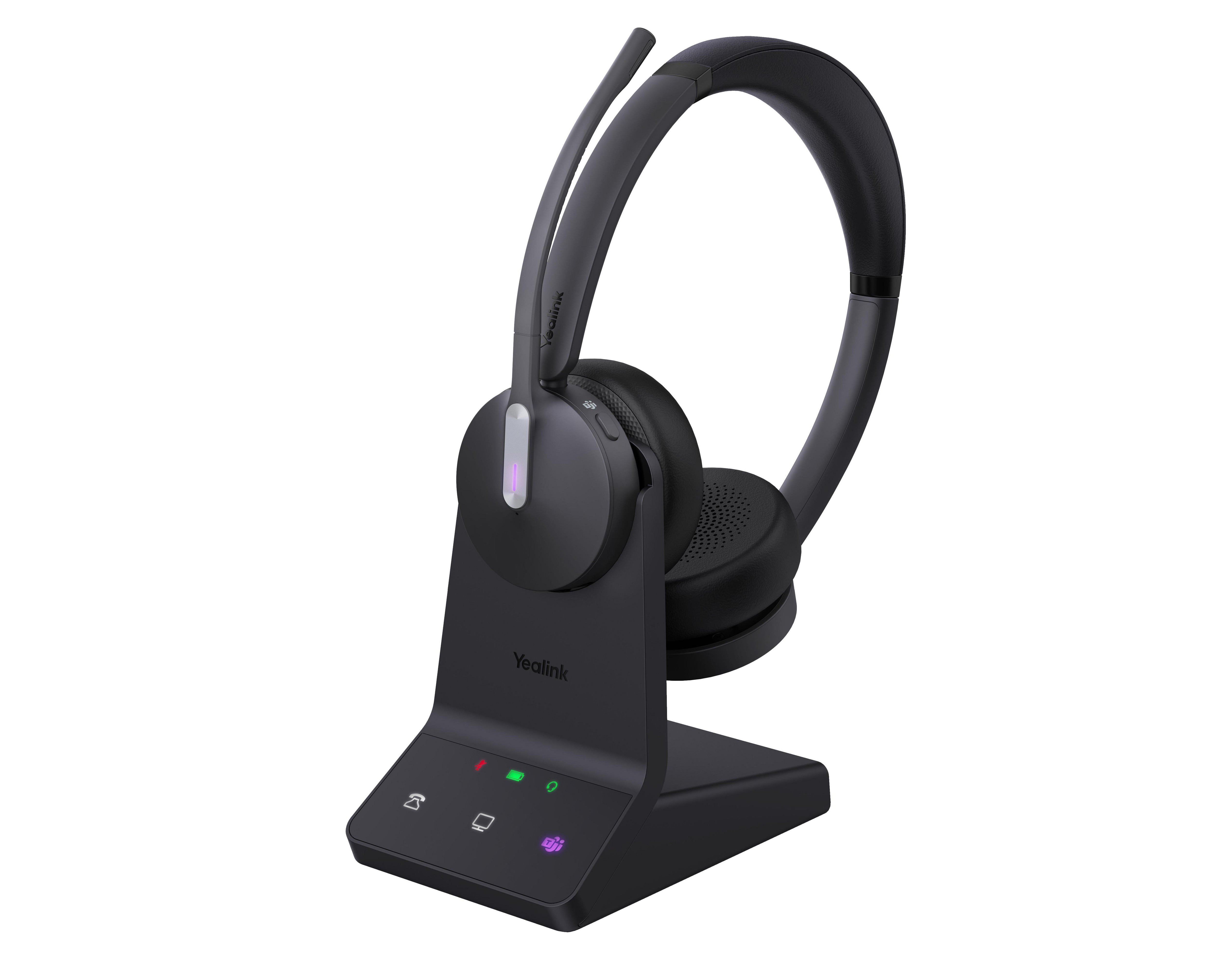 Yealink WH64 MS Stereo NC(DECT, USB, Bluetooth (Kabellos, USB-C, Microsoft Teams), Office Headset, Schwarz - Bild 4
