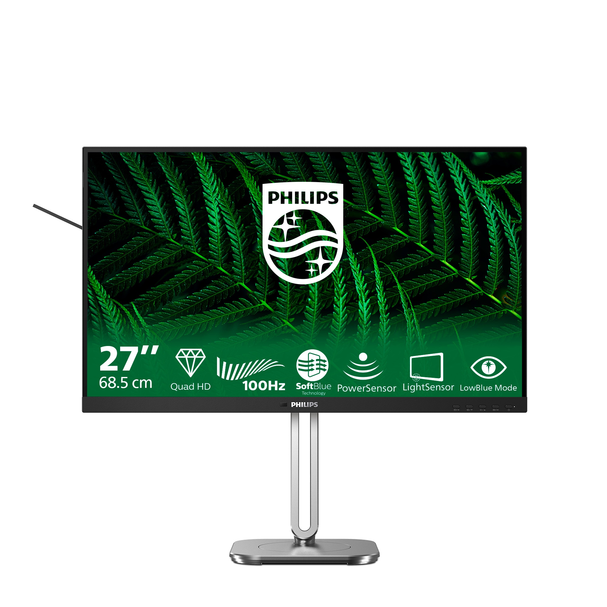 Philips 27B2g5500 Zoll Wqhd Ips Led 16:9 100 Hz Monitor Größe 27 Dunkelgrau
