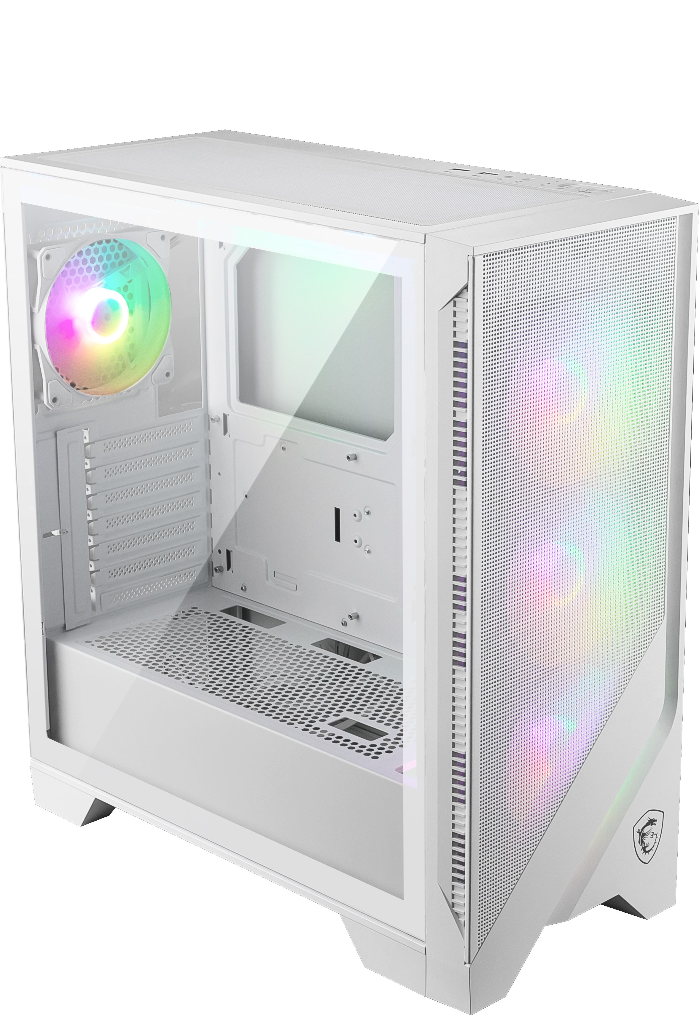 Msi Mag Forge 320R Airflow White Midi Tower Gaming Gehäuse Weiß 306-7G23w21-Hh9 - Bild 5