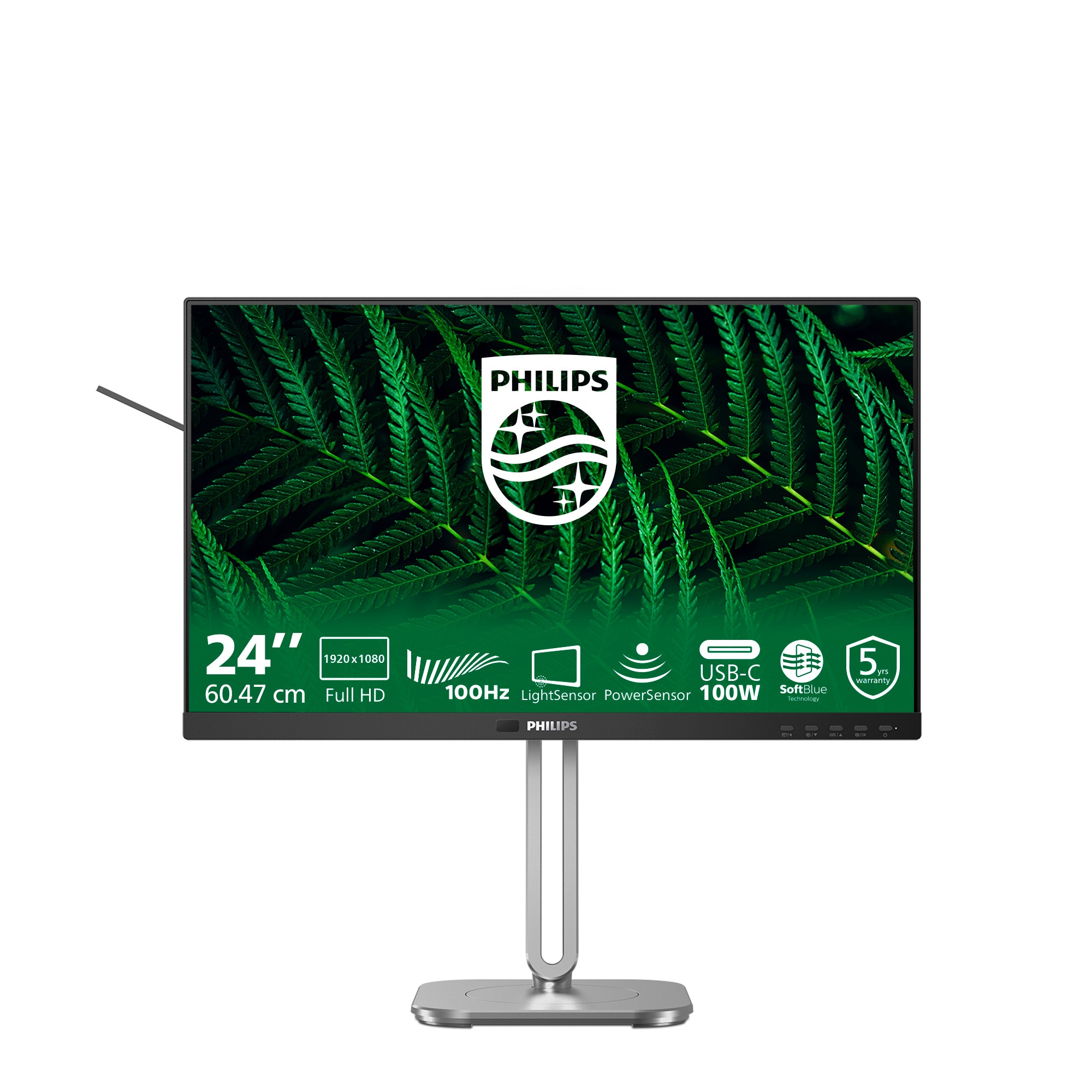 Philips 24B2g5301 Zoll Full Hd Ips Led 16:9 100 Hz Monitor Größe 23.8 Schwarz