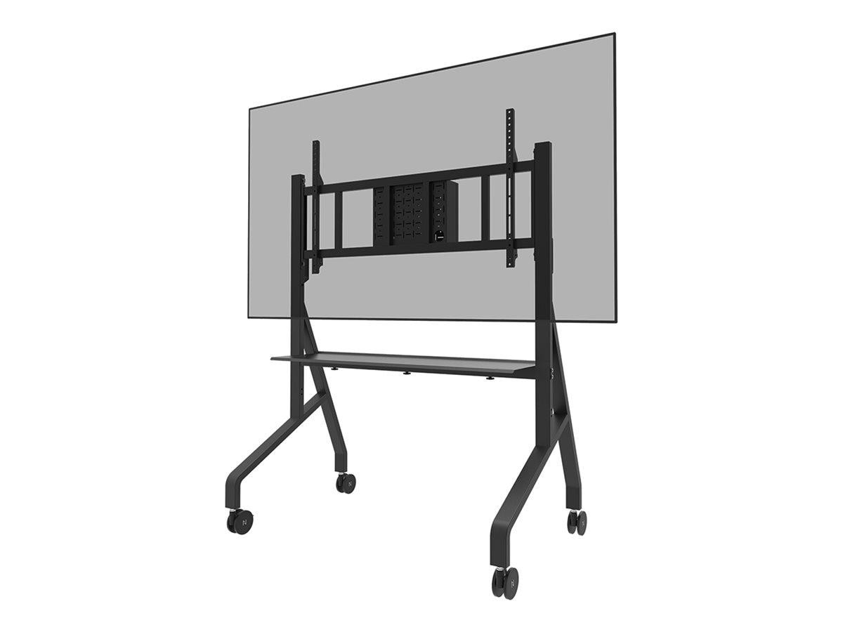 Neomounts FL50-575BL1 mobiler Bodenständer für 65-110" Bildschirme - Schwarz