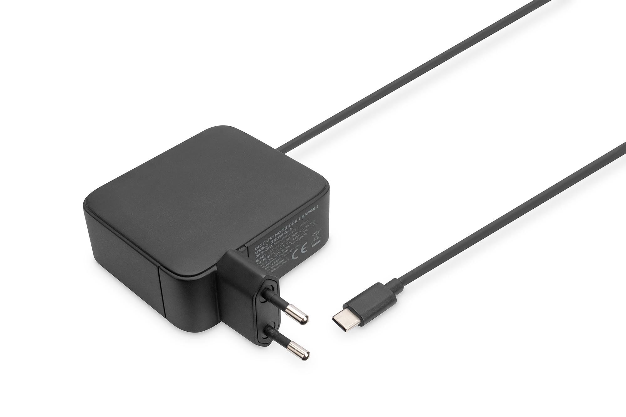 Image of DIGITUS Notebook Ladegerät USB-C 100W GaN DA-10072 schwarz