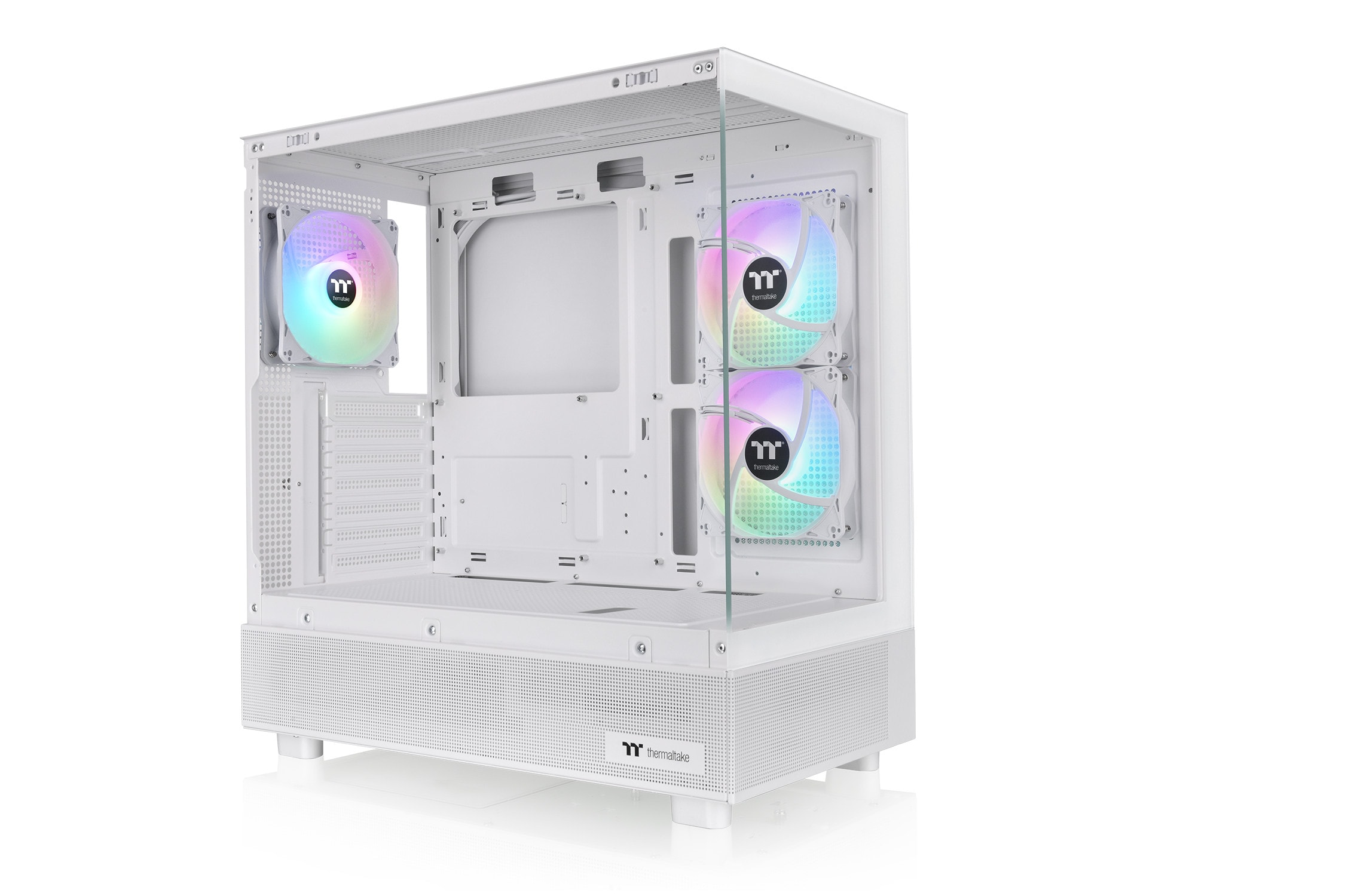 Thermaltake View 270 Plus Tg Argb Mid Tower E-Atx Gehäuse Sichtfenster Größe 2 Weiß