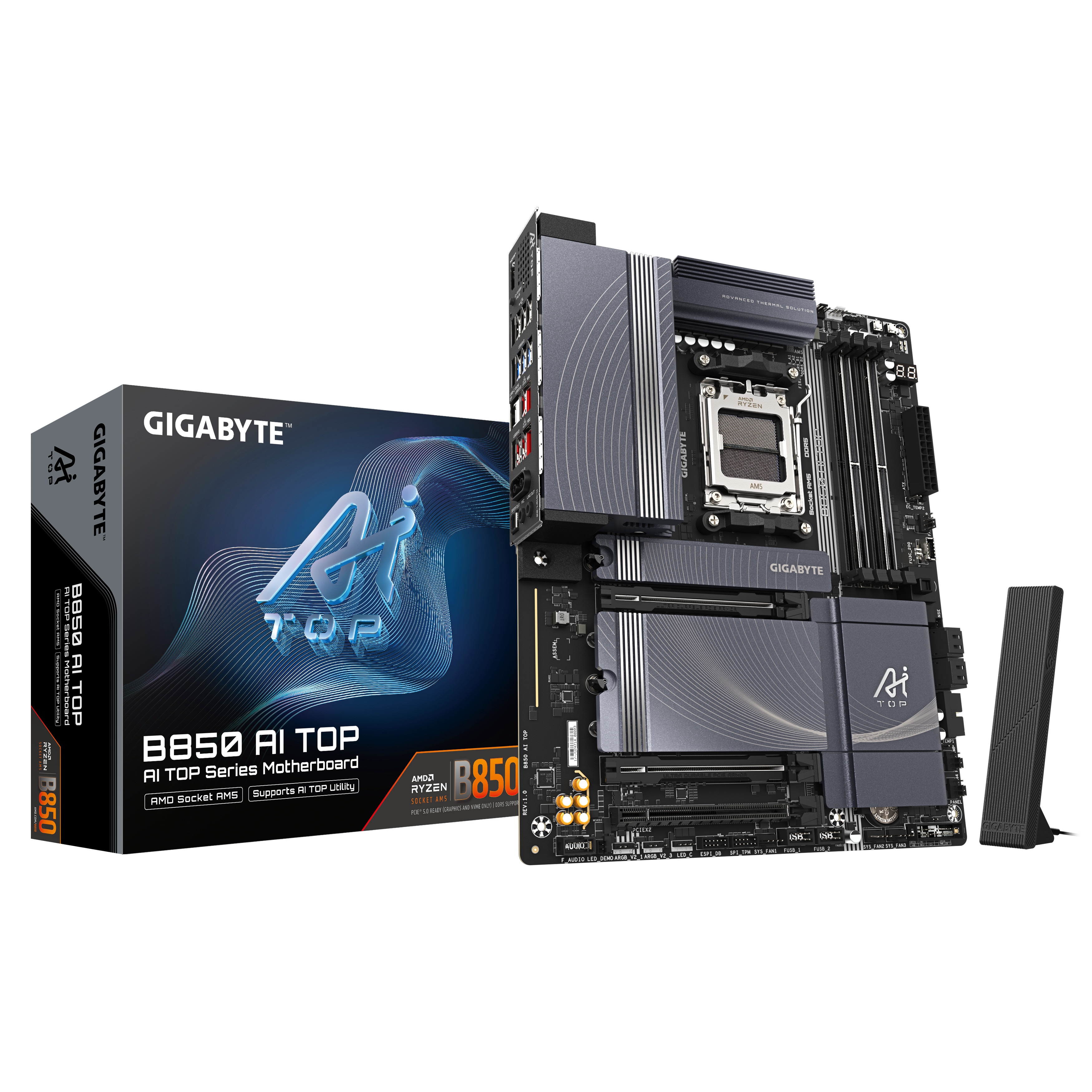 Gigabyte Atx Mainboard - Sockel Am5 B850 Ai Top - Bild 5