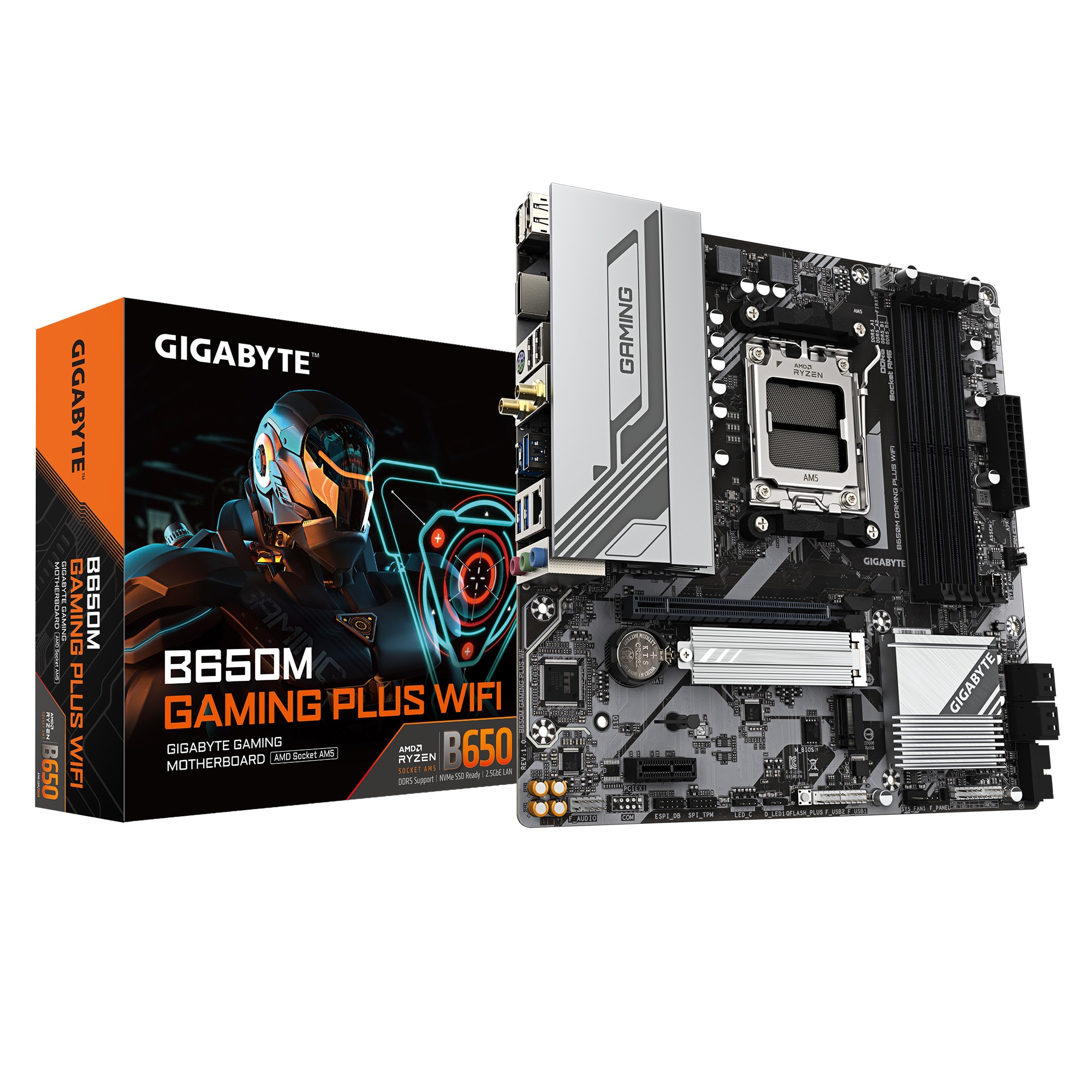 GIGABYTE B650M GAMING PLUS WIFI mATX Mainboard Sockel AM5 DP/HDMI B650M GAMING PLUS WF