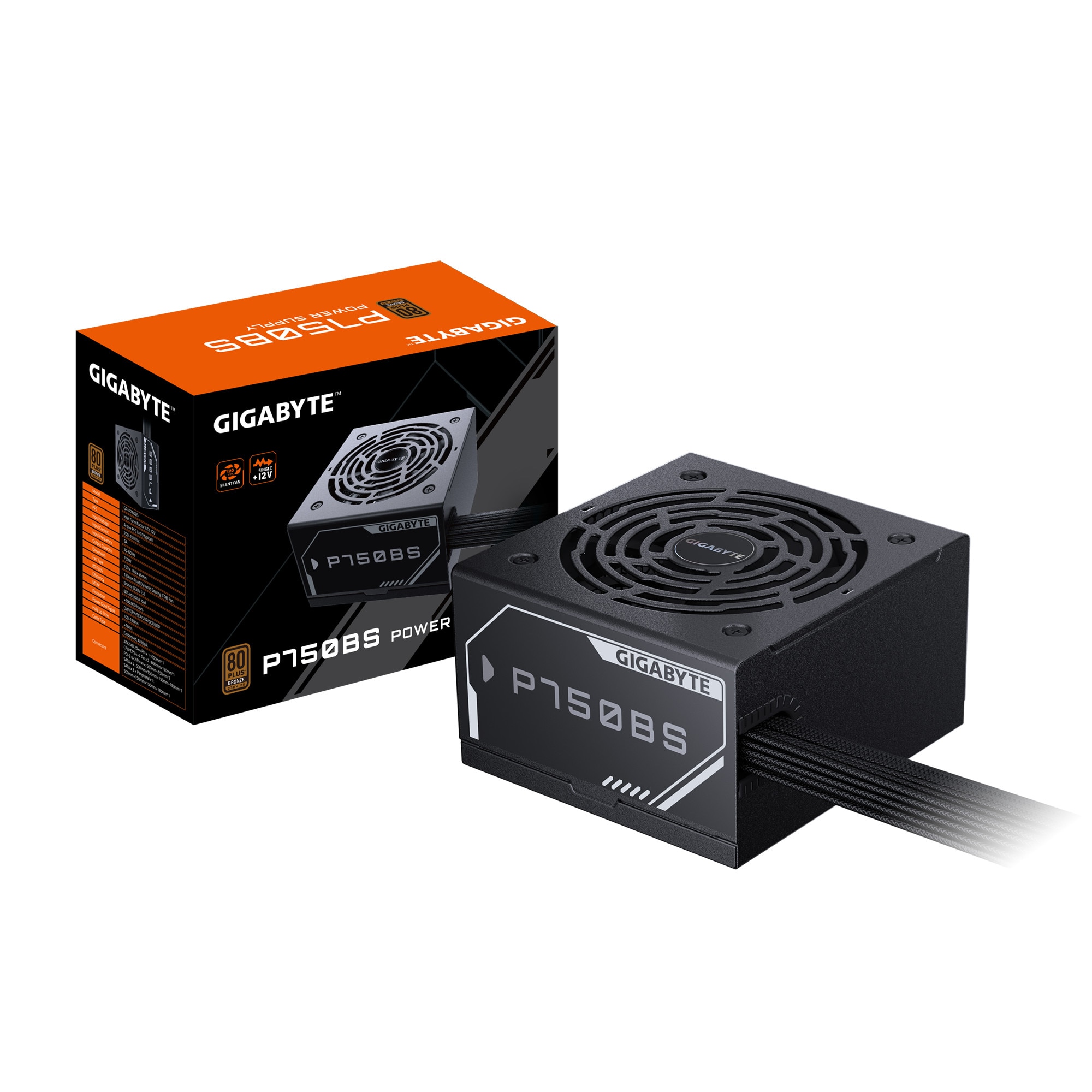 Gigabyte P750bs 750 Watt Atx Netzteil 80+ Bronze Schwarz