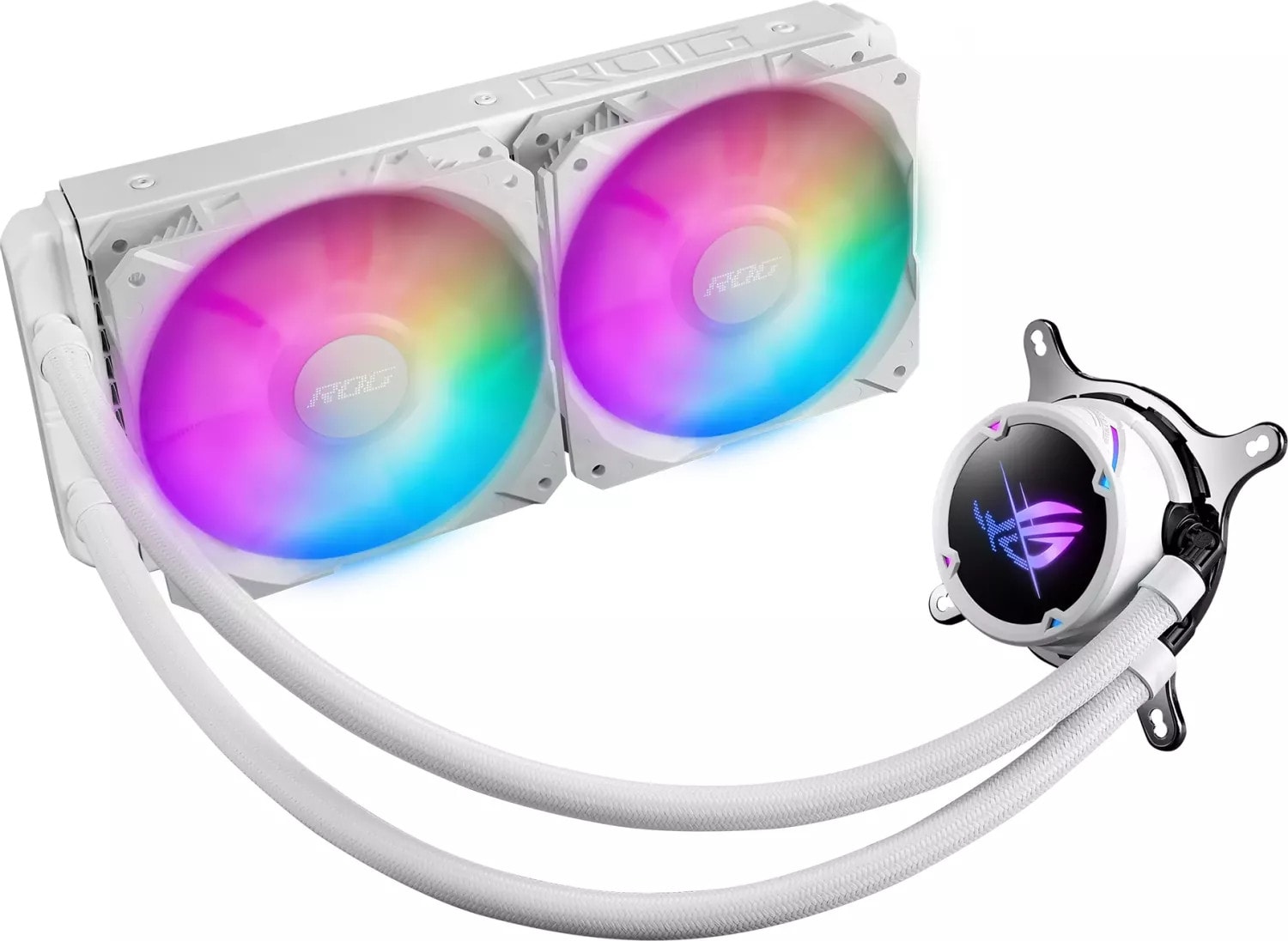 Asus Rog Strix Lc Ii 240 Argb White Komplettwasserkühlung Für Amd Am5 Größe 5.0
