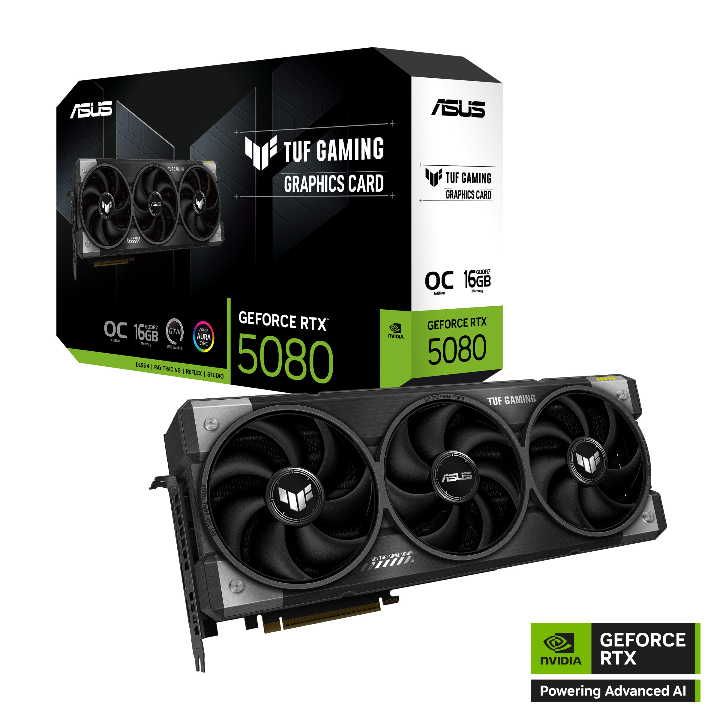ASUS TUF Gaming GeForce RTX 5080 OC, TUF-RTX5080-O16G-GAMING, 16GB GDDR7, 2x - Image 4