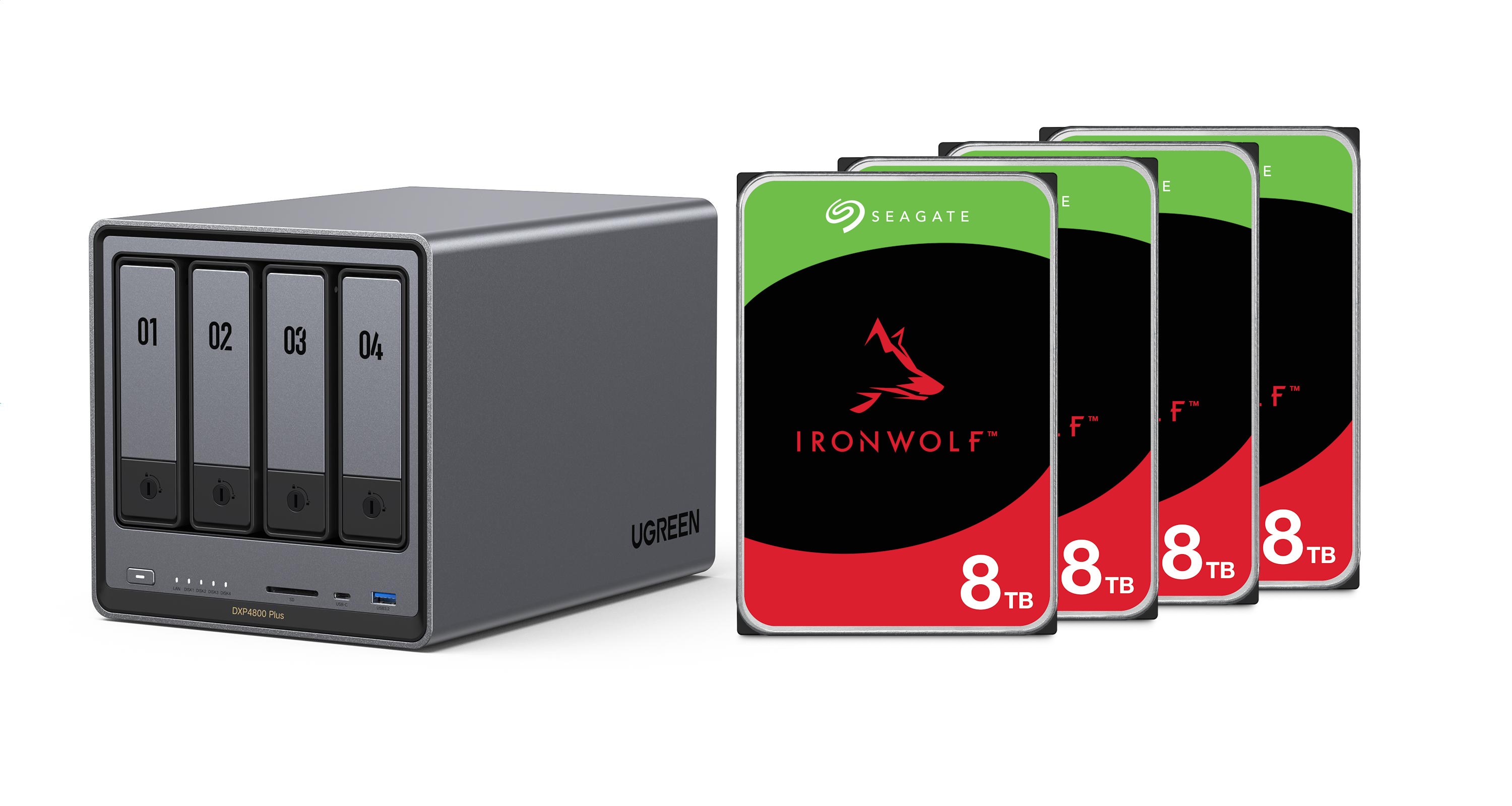 Ugreen Nasync Dxp4800 Plus Nas System 4-Bay 16Tb Inkl. 4X Wd Wd40efpx Nas Hdd - Tb Größe 4 - Image 38
