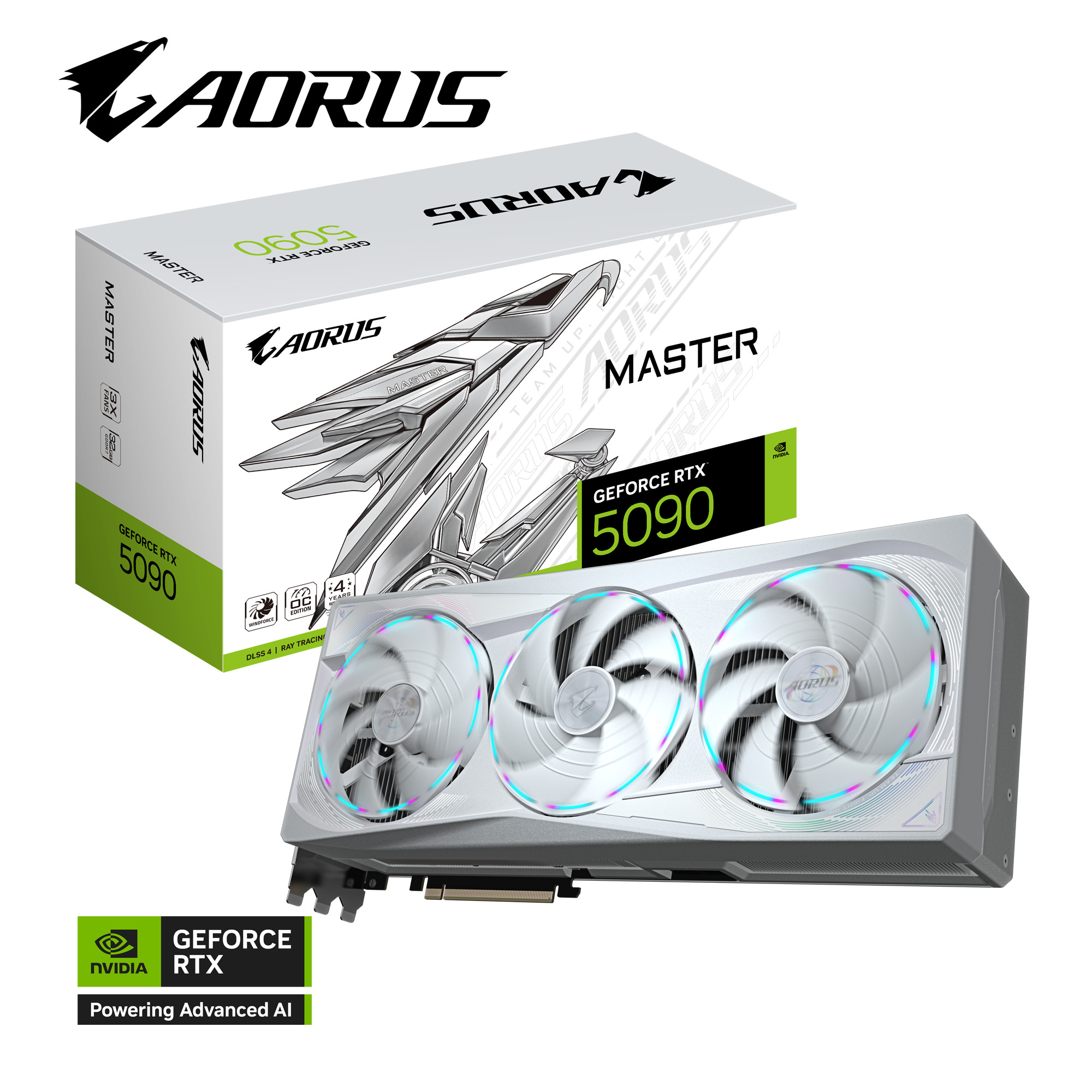 GIGABYTE AORUS GeForce RTX 5090 MASTER ICE 32G Grafikkarte HDMI/DP