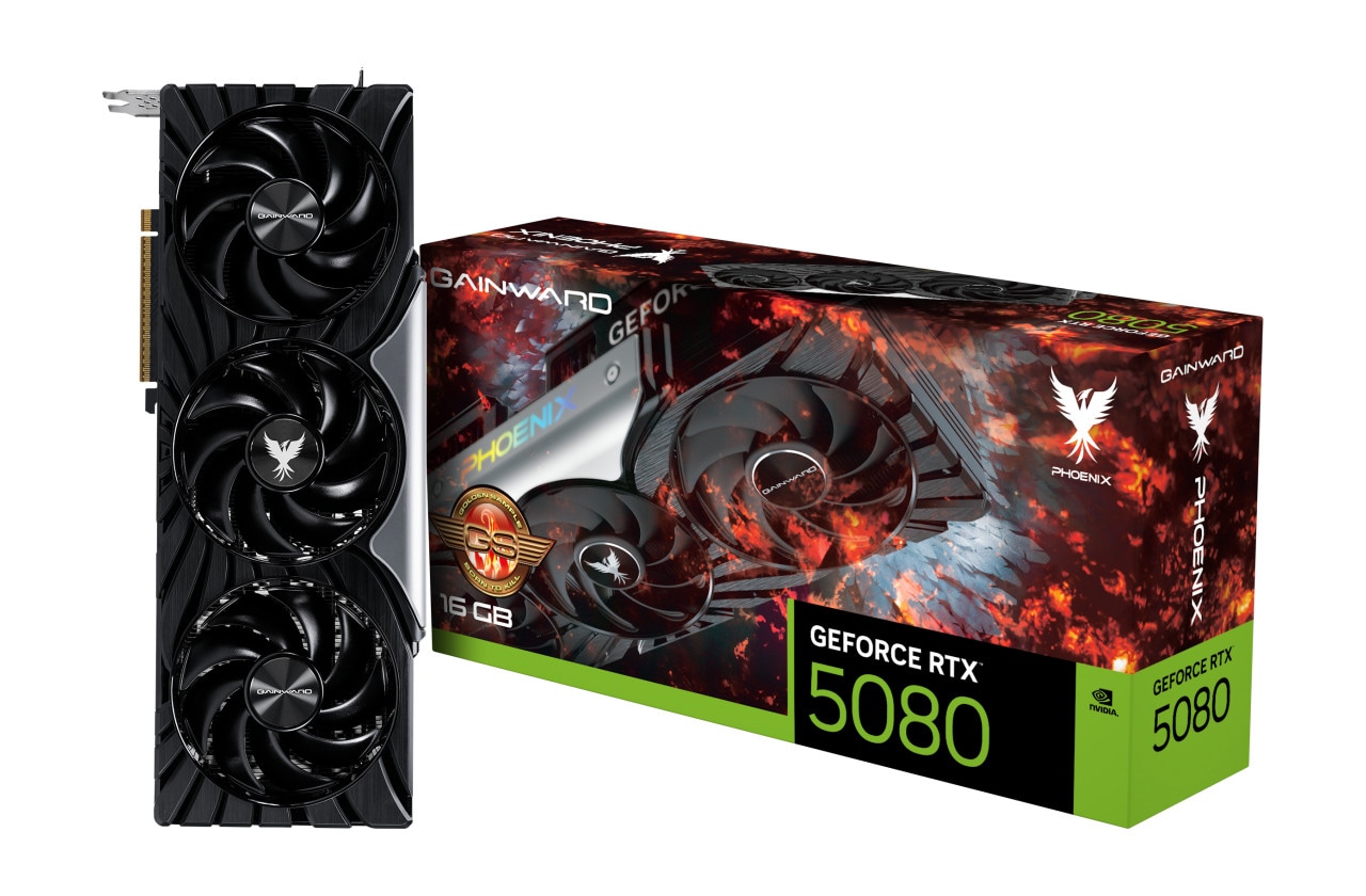 GAINWARD GeForce RTX 5080 Phoenix GS 16GB GDDR7 Grafikkarte HDMI/3xDP