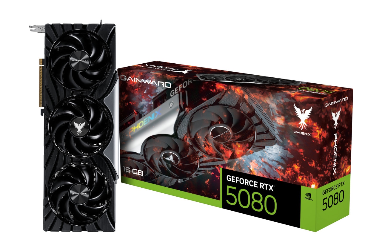 GAINWARD GeForce RTX 5080 Phoenix 16GB GDDR7 Grafikkarte HDMI/3xDP