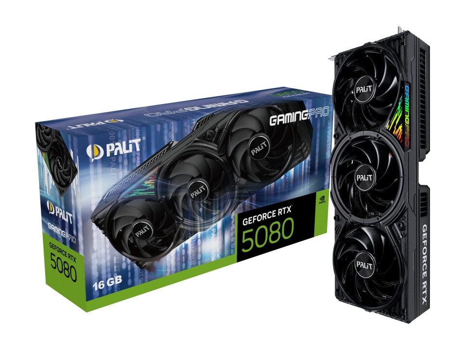 PALIT GeForce RTX 5080 Gaming Pro 16GB GDDR7 Grafikkarte HDMI/3xDP