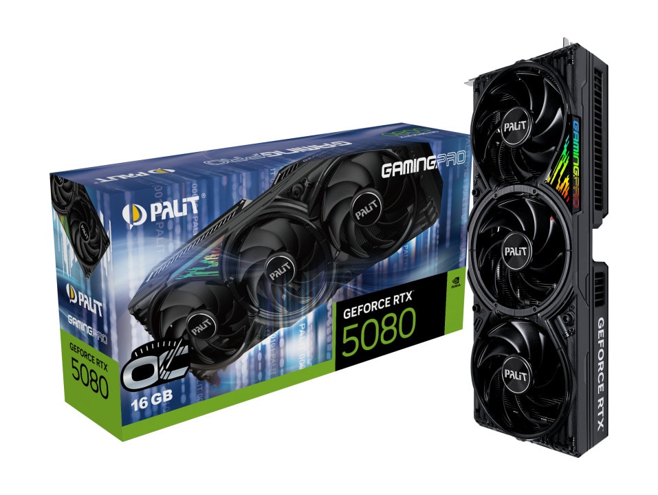 PALIT GeForce RTX 5080 Gaming Pro OC 16GB GDDR7 Grafikkarte HDMI/3xDP