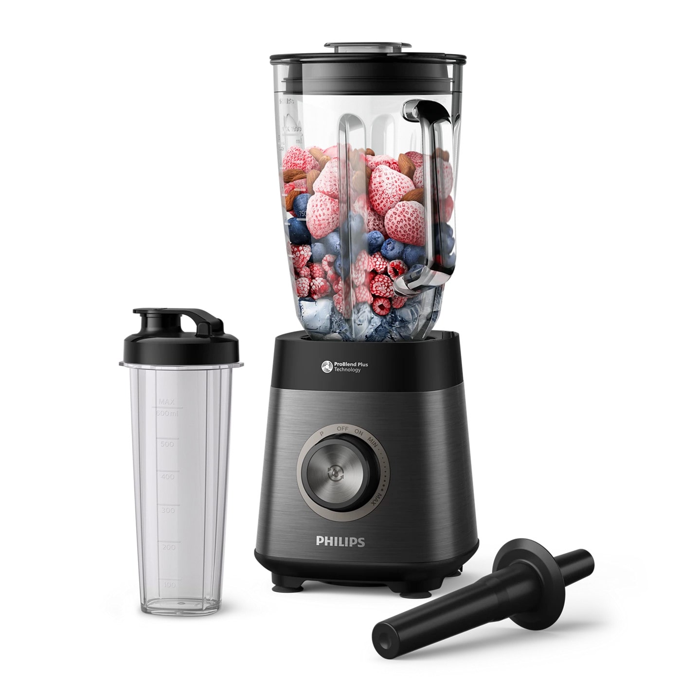Philips Hr3041/00 Standmixer 1.200W 2L-Glas Variable Geschwindigkeit Größe 1.200 Schwarz