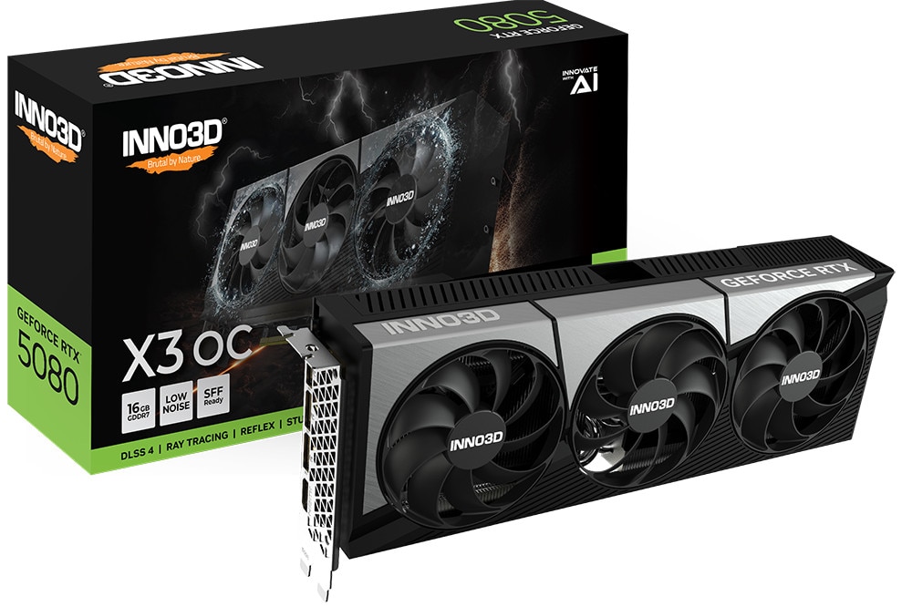 Inno3d Grafikkarte Geforce Rtx 5080 X3 Oc 16Gb Gddr7 Reflex 2 Rtx Ai Dlss4 - Image 5