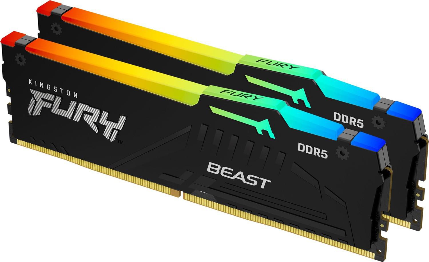 Image of 32GB (2x16GB) KINGSTON DIMM FURY Beast Black DDR5-6000 CL36 RAM Arbeitsspeicher