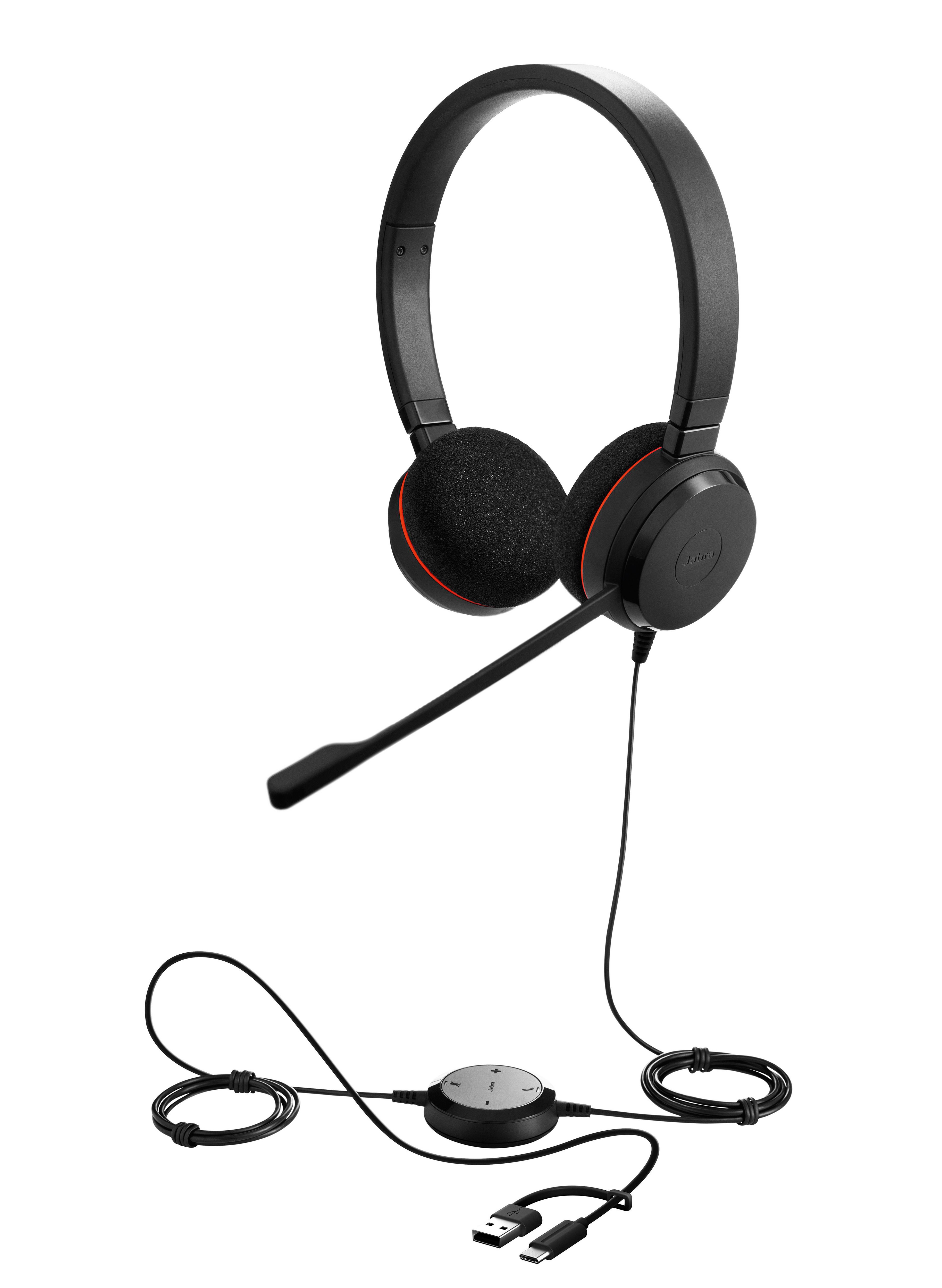 Gn-Audio Schwarz Kopfhörer Jabra Evolve 20 Se Kabelgebunden Usb-A/Usb-C Geräuschunterdrückung Büro - Bild 4