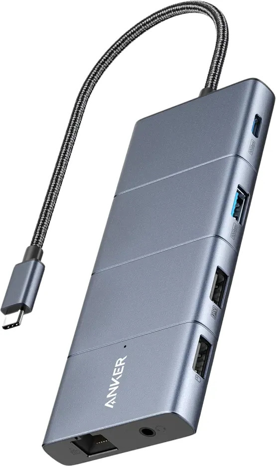 Anker 565 11-Port USB-C Hub extern grau