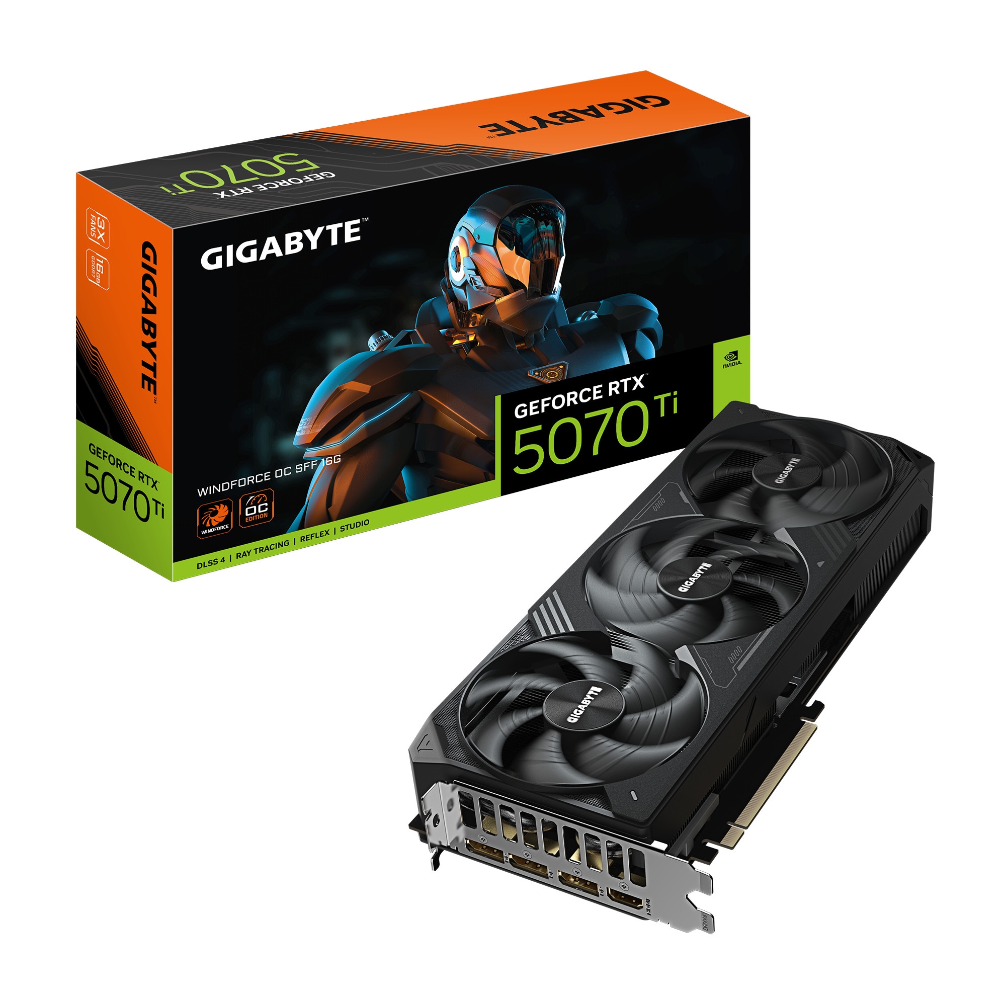 GIGABYTE GeForce RTX 5070 Ti WindForce 3 OC - 16GB GDDR7 RAM - Grafikkarte - Image 11