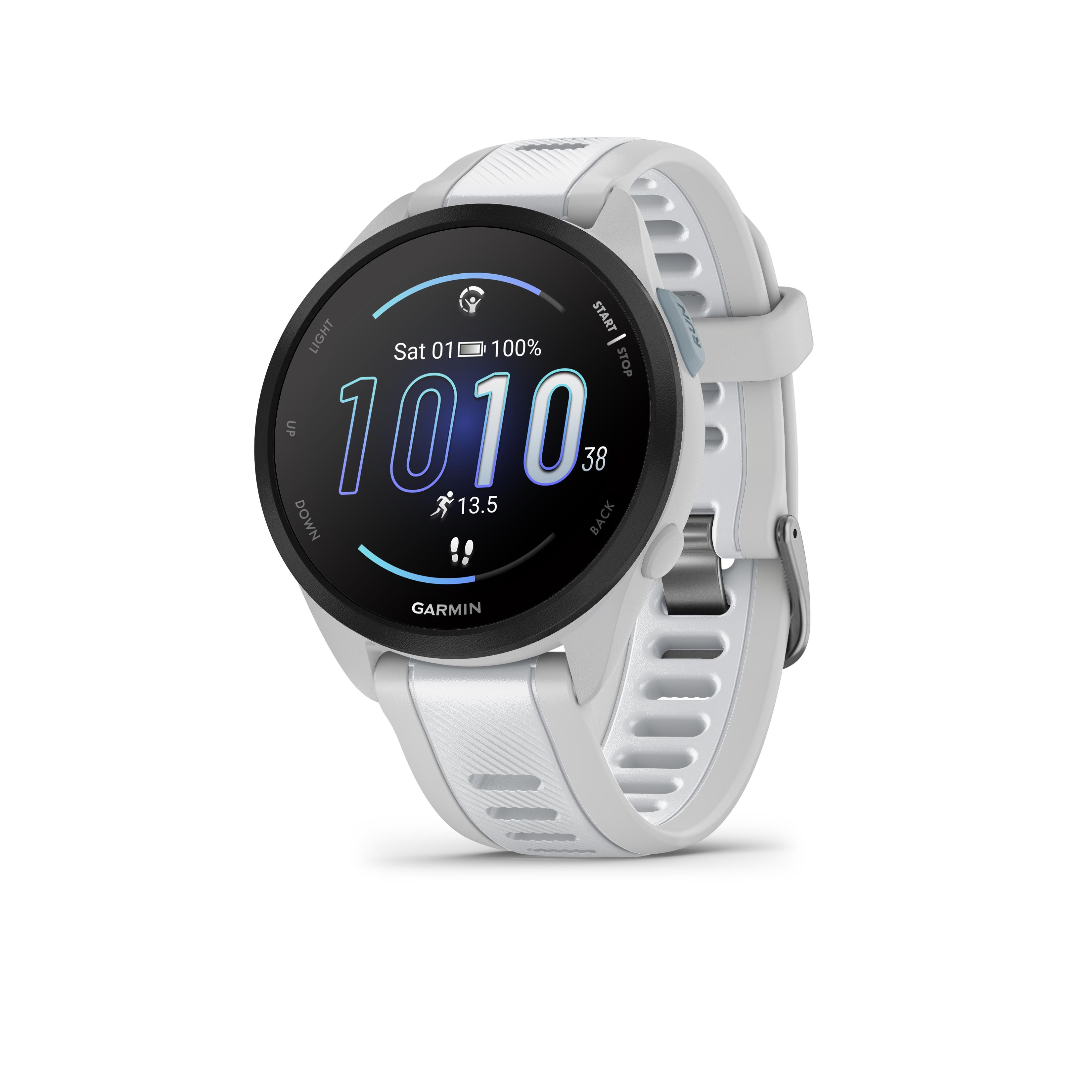 Garmin Forerunner 165 Music Dunstgrau/Steinweiss