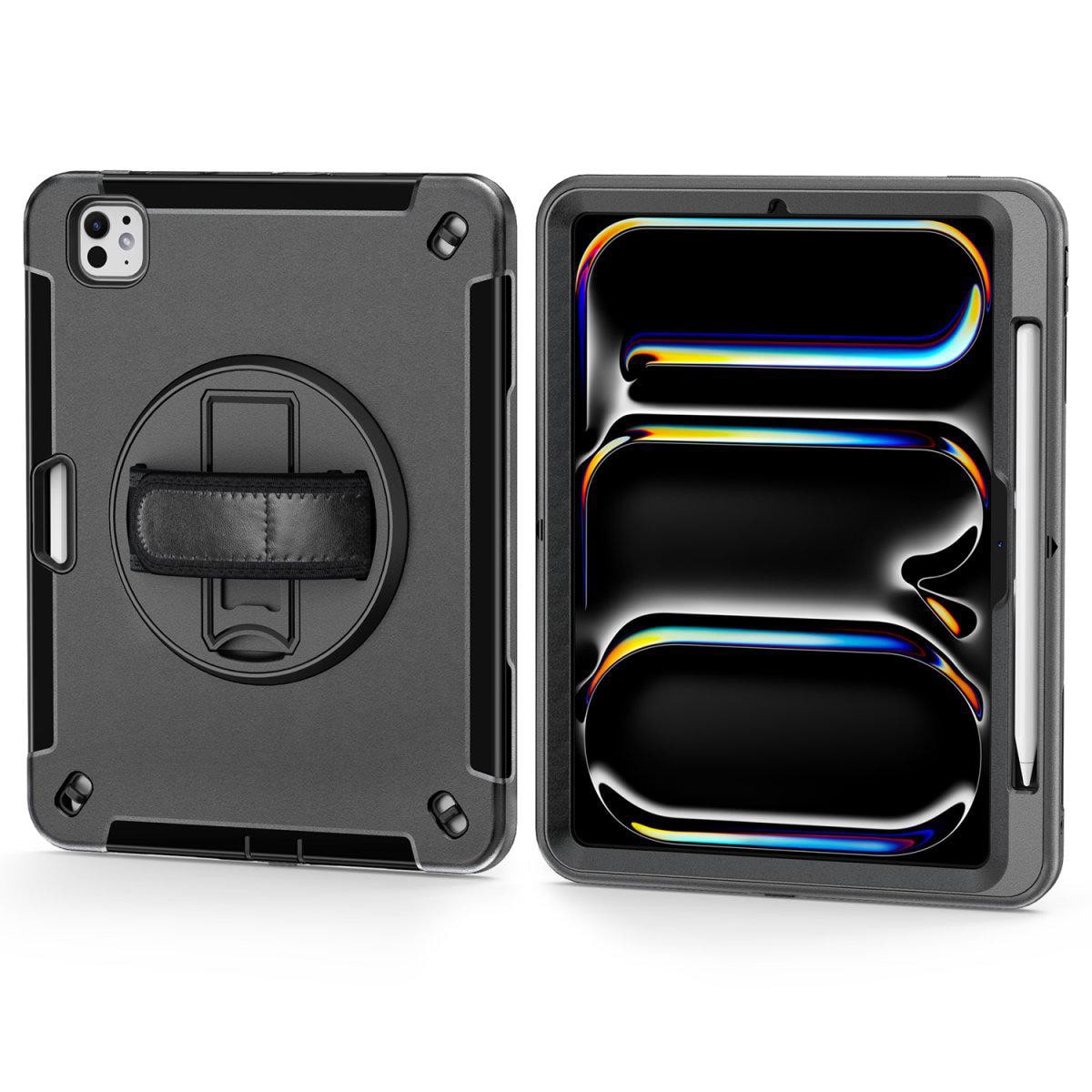 4Smarts Rugged Case Grip Für Ipad Pro 11" (M5, 2025 / M4, 2024), Schwarz 541161 - Bild 3