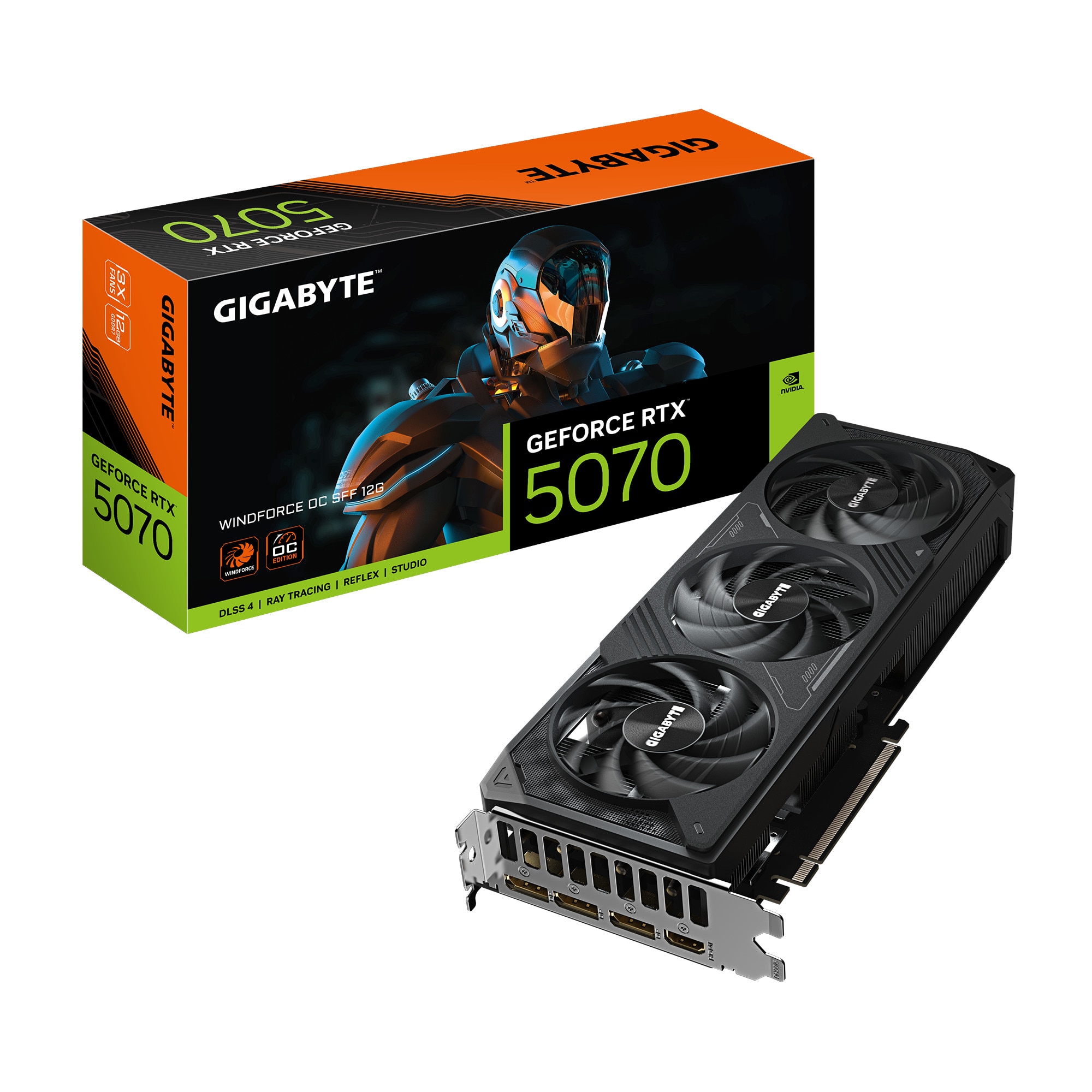 GIGABYTE GeForce RTX 5070 Windforce OC SFF 12G - 12GB GDDR7, HDMI, 3x DP - Image 5