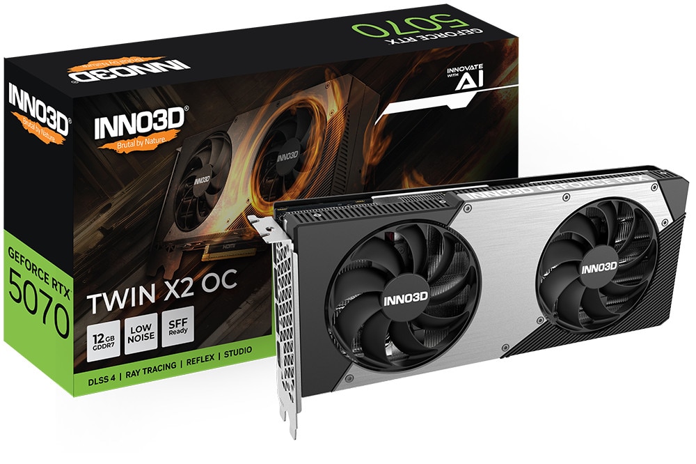 Inno3d - Grafikkarte - Nvidia Rtx 5070 Twin X2 Oc - N50702-12D7x-195064N - 12Go 8886307700339 - Image 4