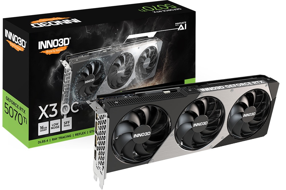 Inno3d Geforce Rtx 5070 Ti X3 Oc 16Gb Grafikkarte 3Xdp/Hdmi Größe 4
